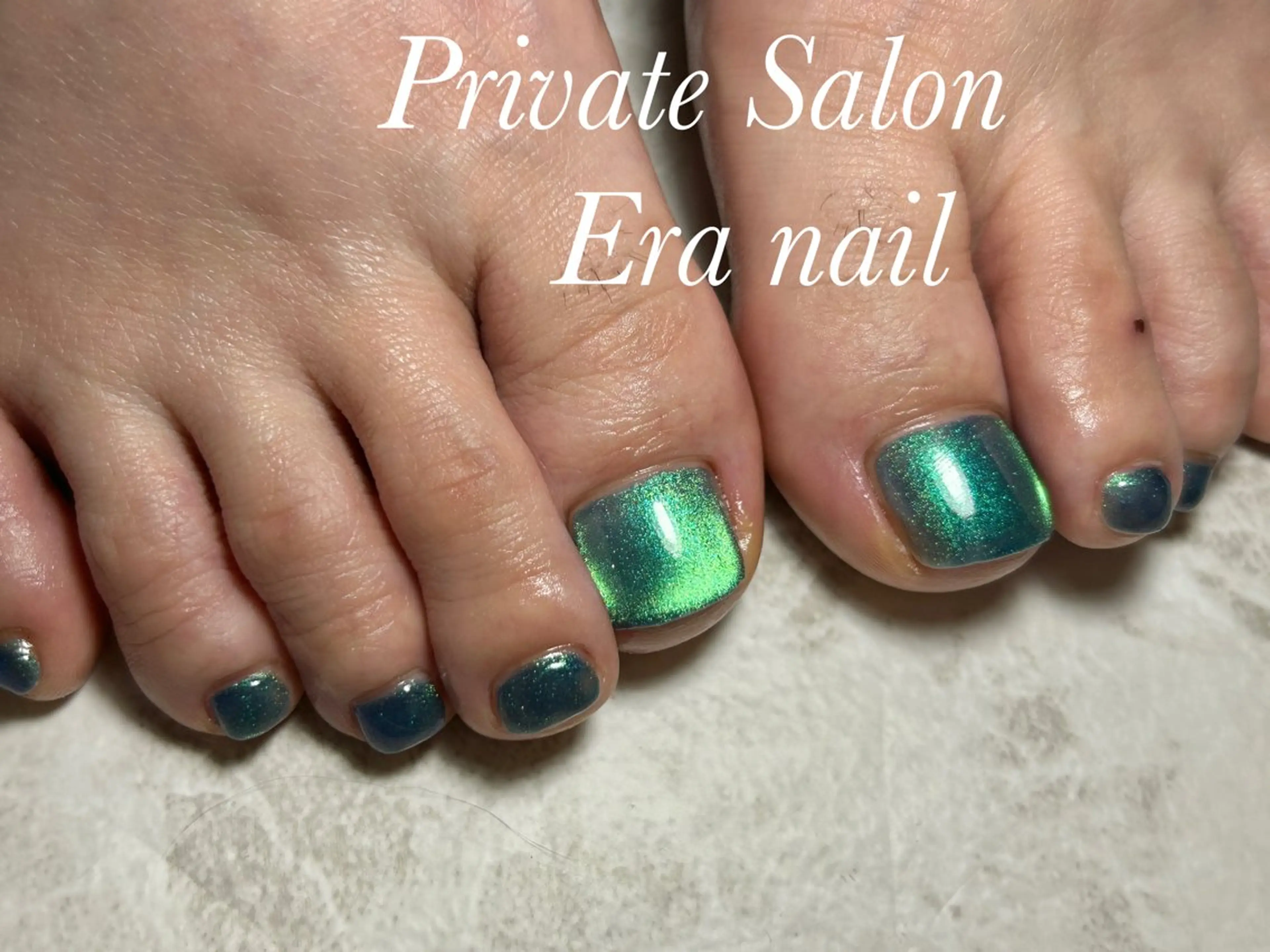 ネイル フットネイル マグネットネイル マグネットワンカラー ワンカラーネイル フットネイル Era nailのネイルデザイン