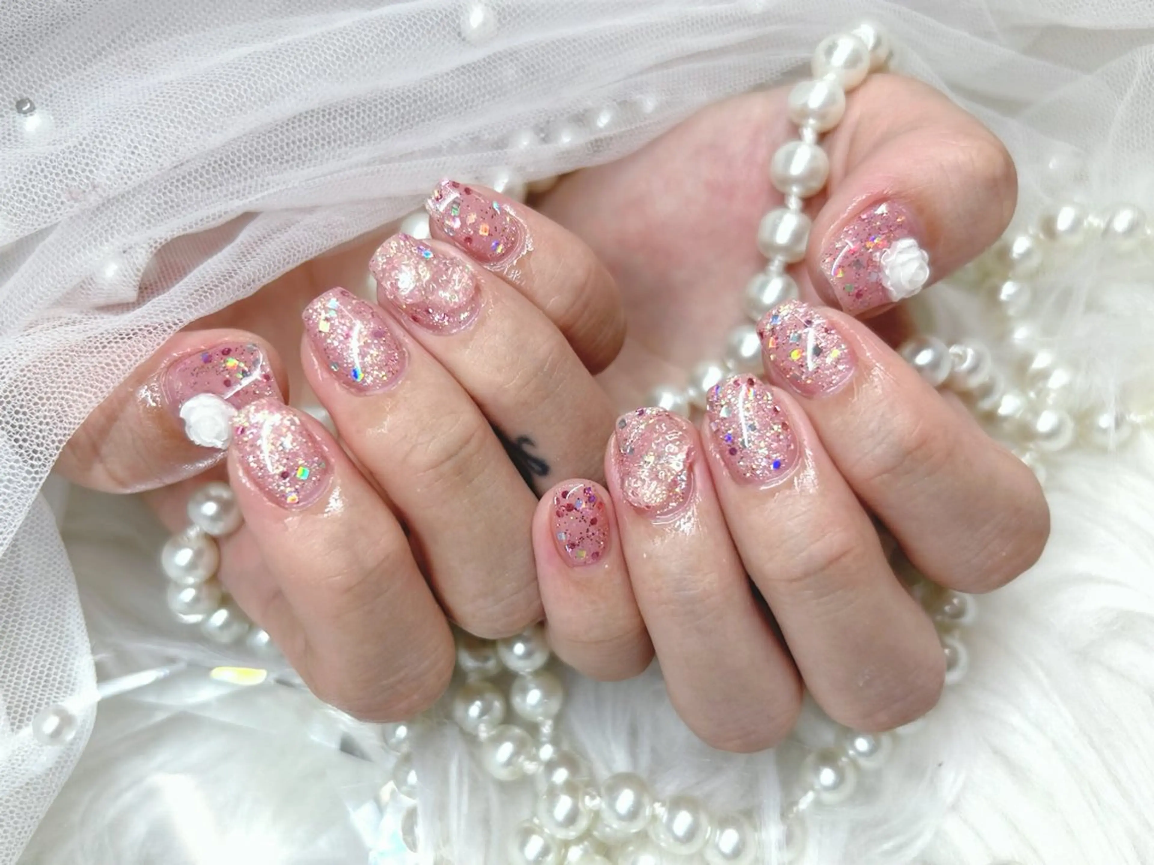 ショート ハンドネイル Nailsalon Angeのネイルデザイン