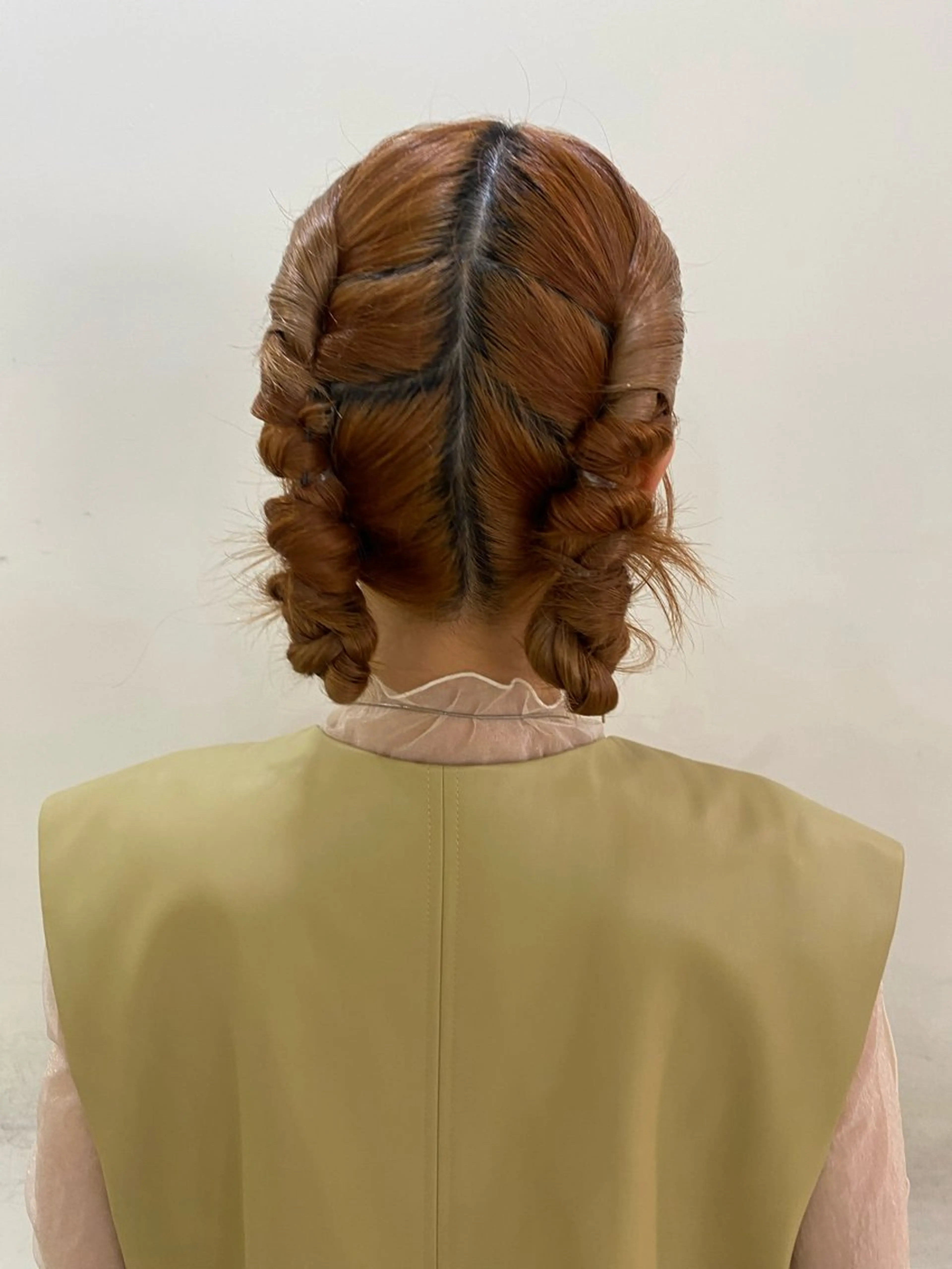 ロング カラー ヘアアレンジ ヘアセット blink所属・暖色/ブラウン/ 透明感/ゆうかのヘアスタイル