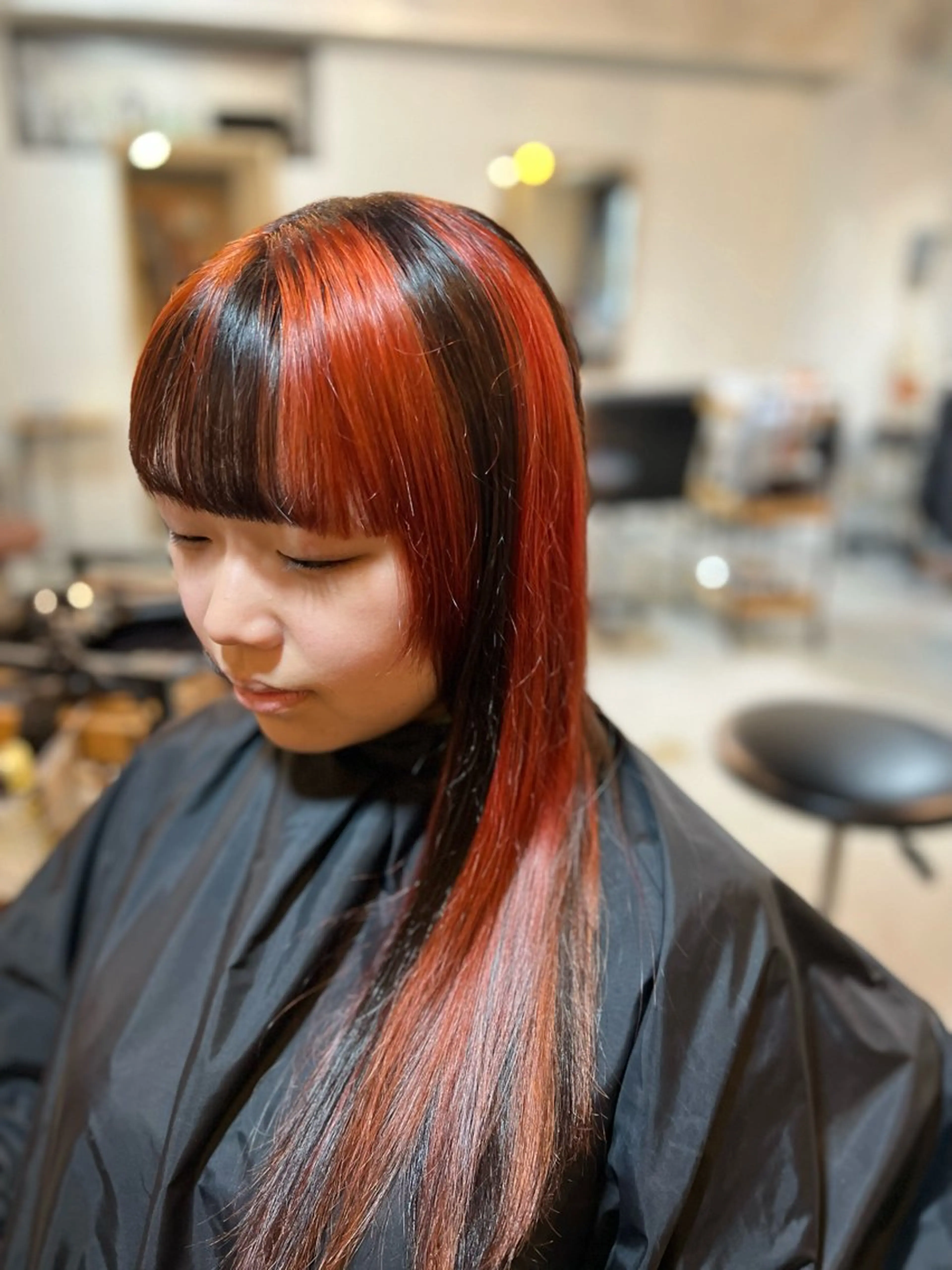 ロング カラー 渋田 ゆかりのヘアスタイル