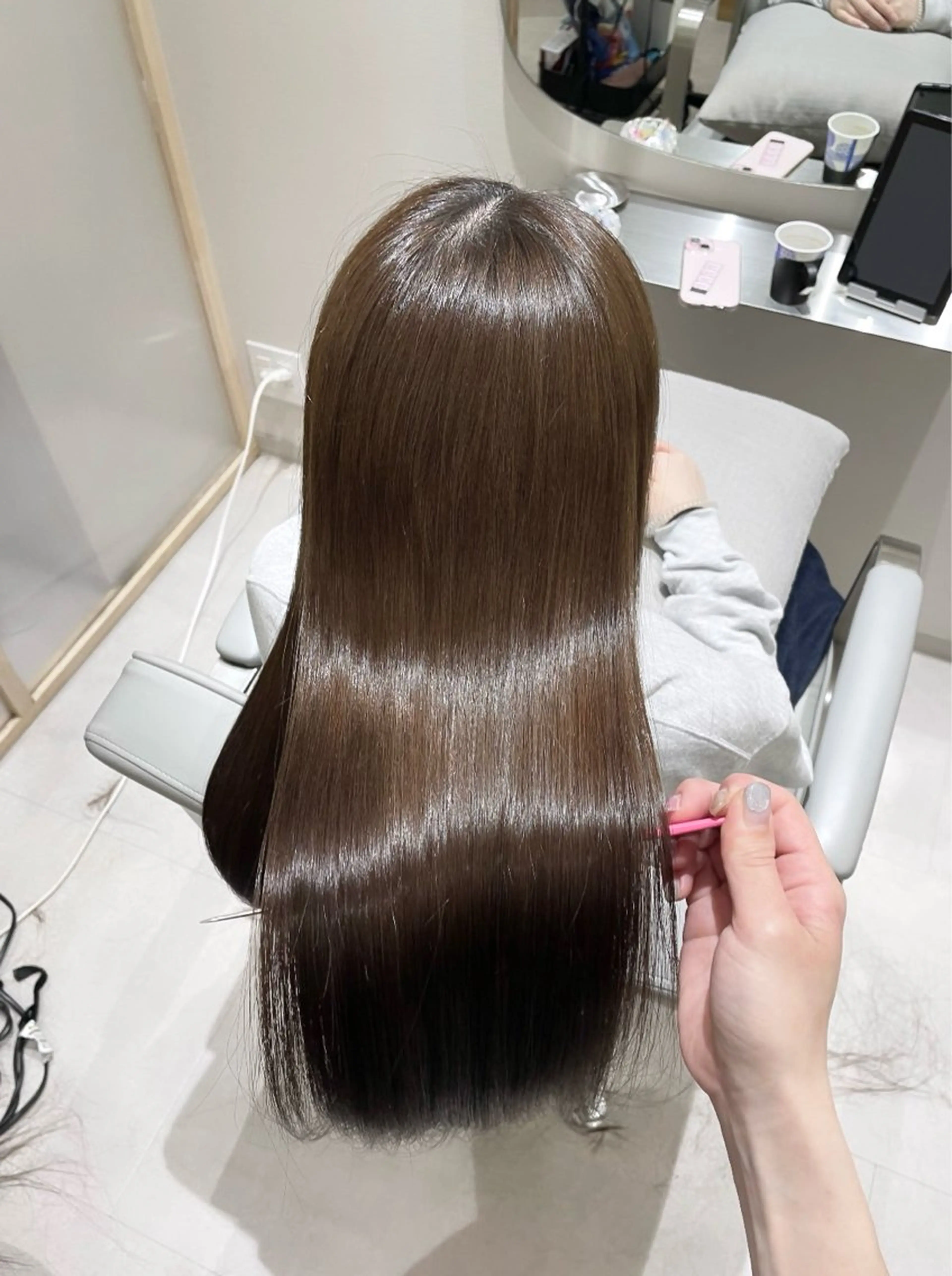 ロング カラー ブラウンカラー ヘーゼル カット ヘアカラー トリートメント 髪質改善✨Zina浦 安/個室🌈YUKIのヘアスタイル