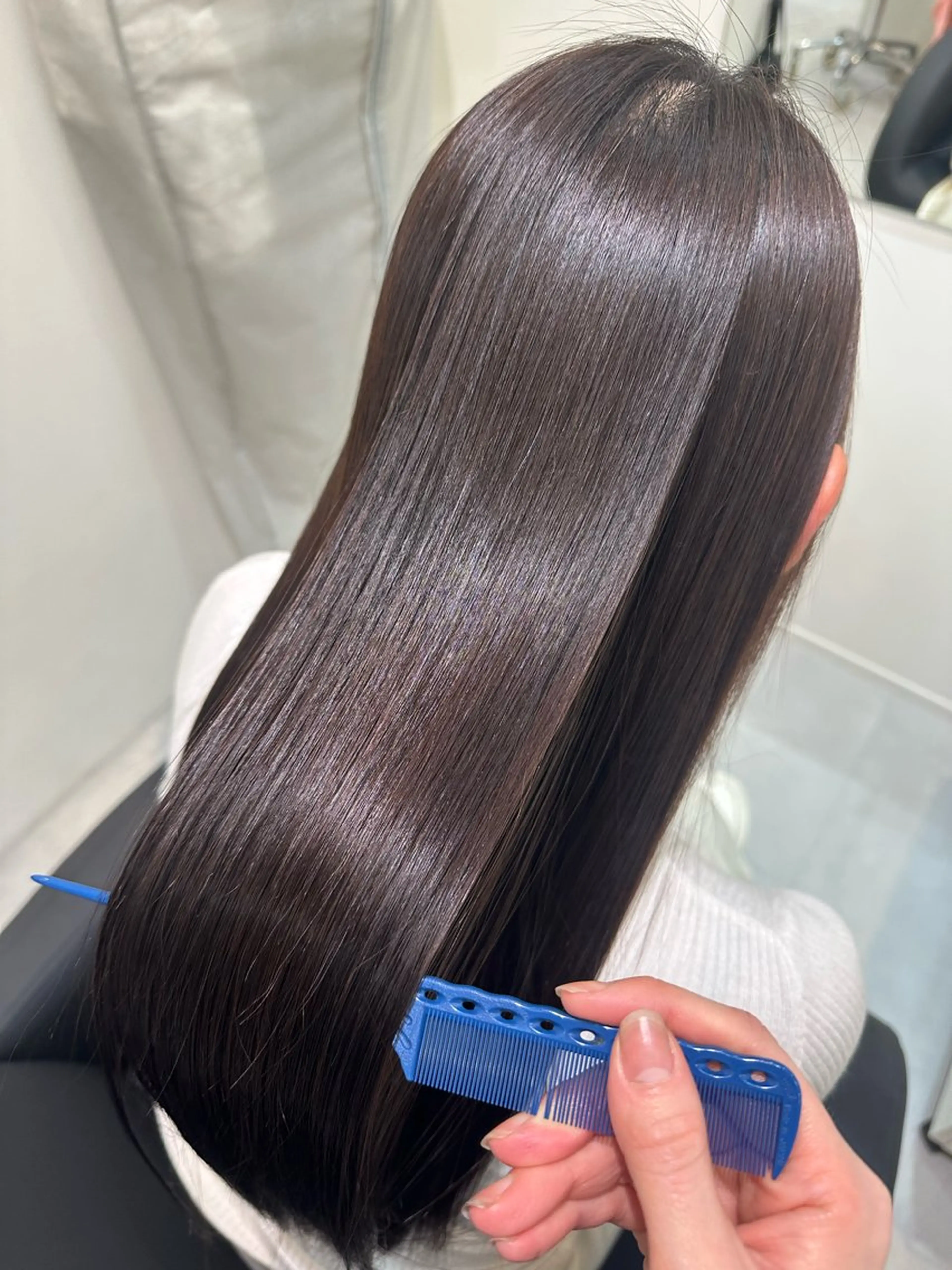 ロング 髪質改善 トリートメント Emuest心斎橋 SAKIのヘアスタイル