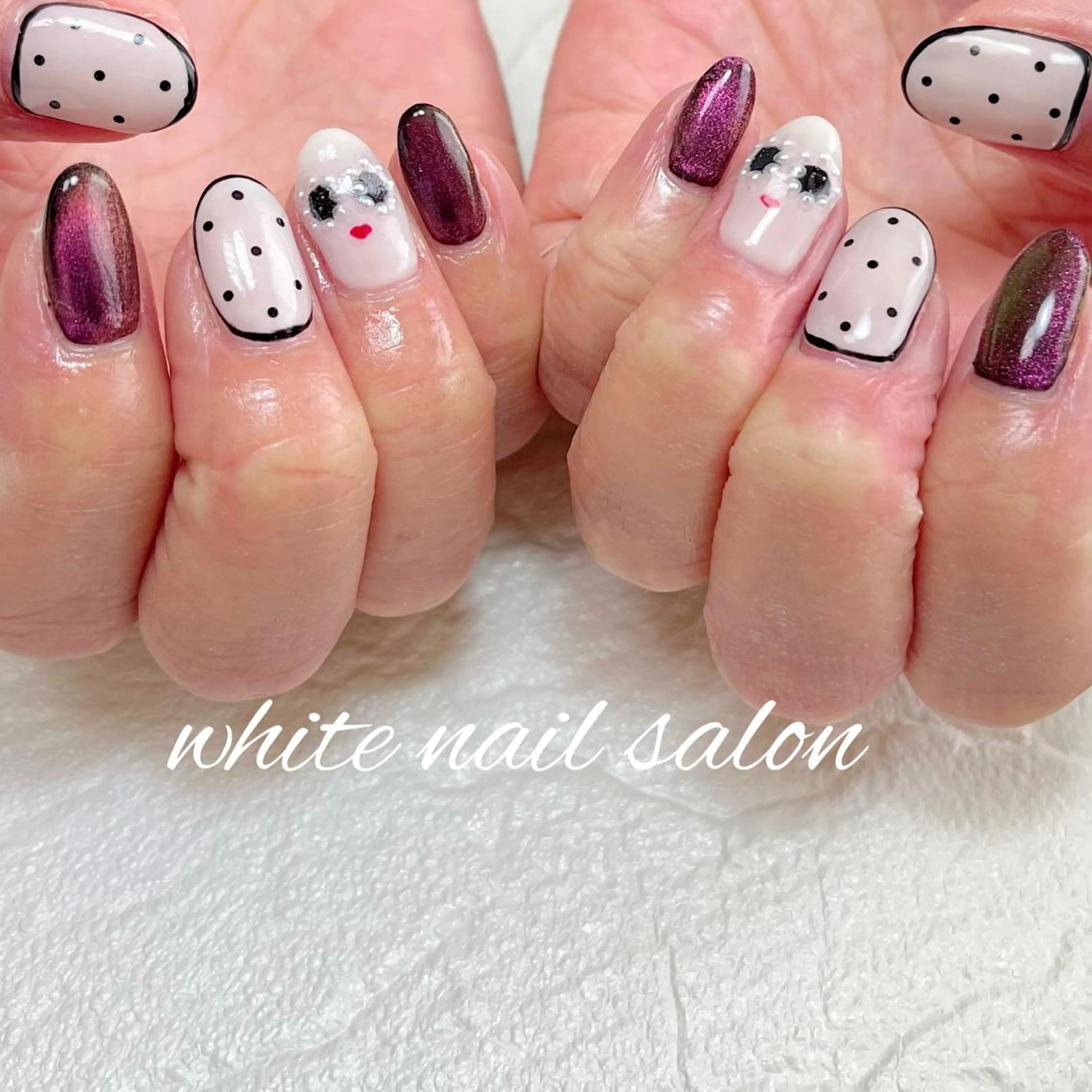 ネイル フットネイル ジェルネイル ハードジェル ラメ(グリッター) 持ち込み ハンドネイル white nail salonのネイルデザイン