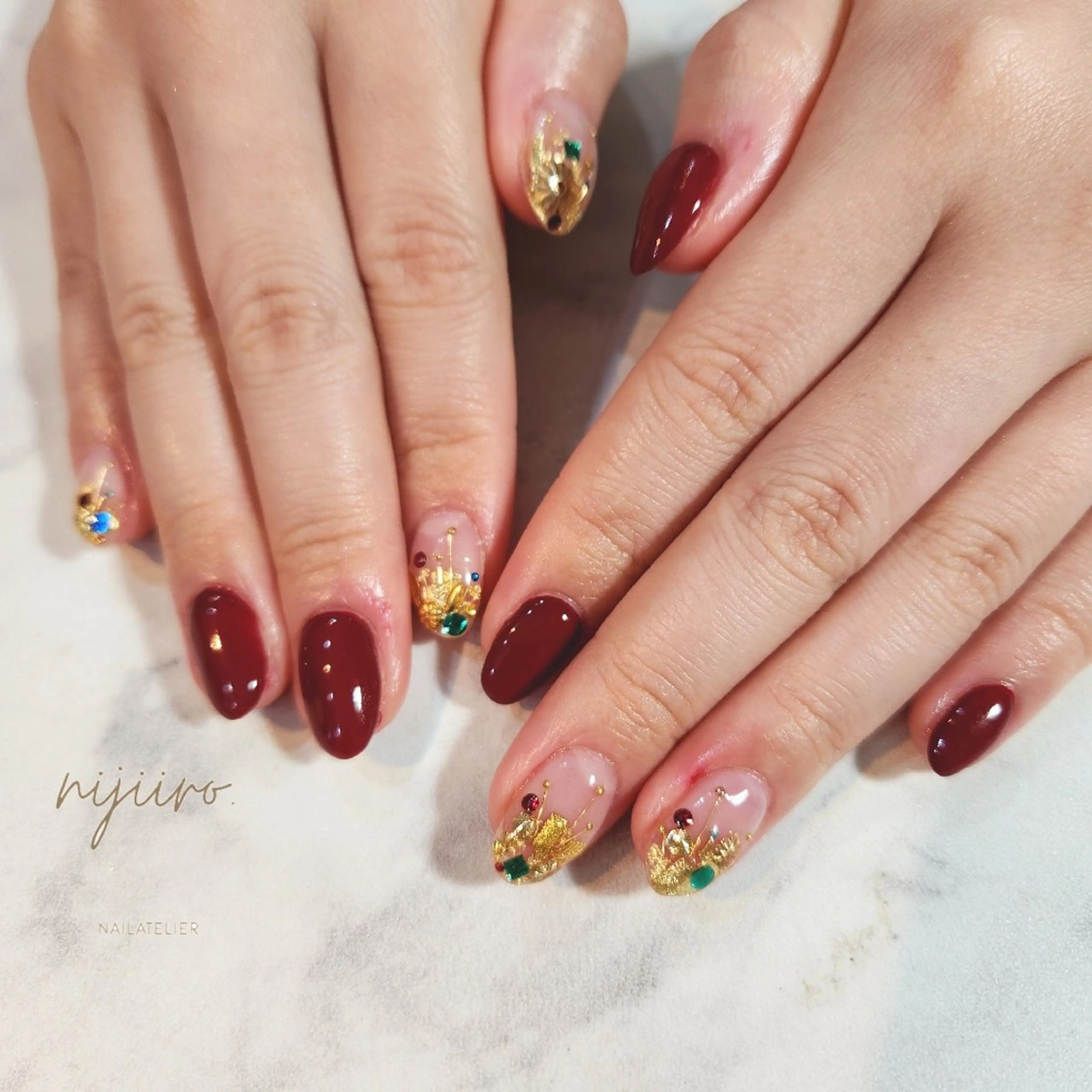 ネイル ハンドネイル nijiiro🌈 サトウのネイルデザイン
