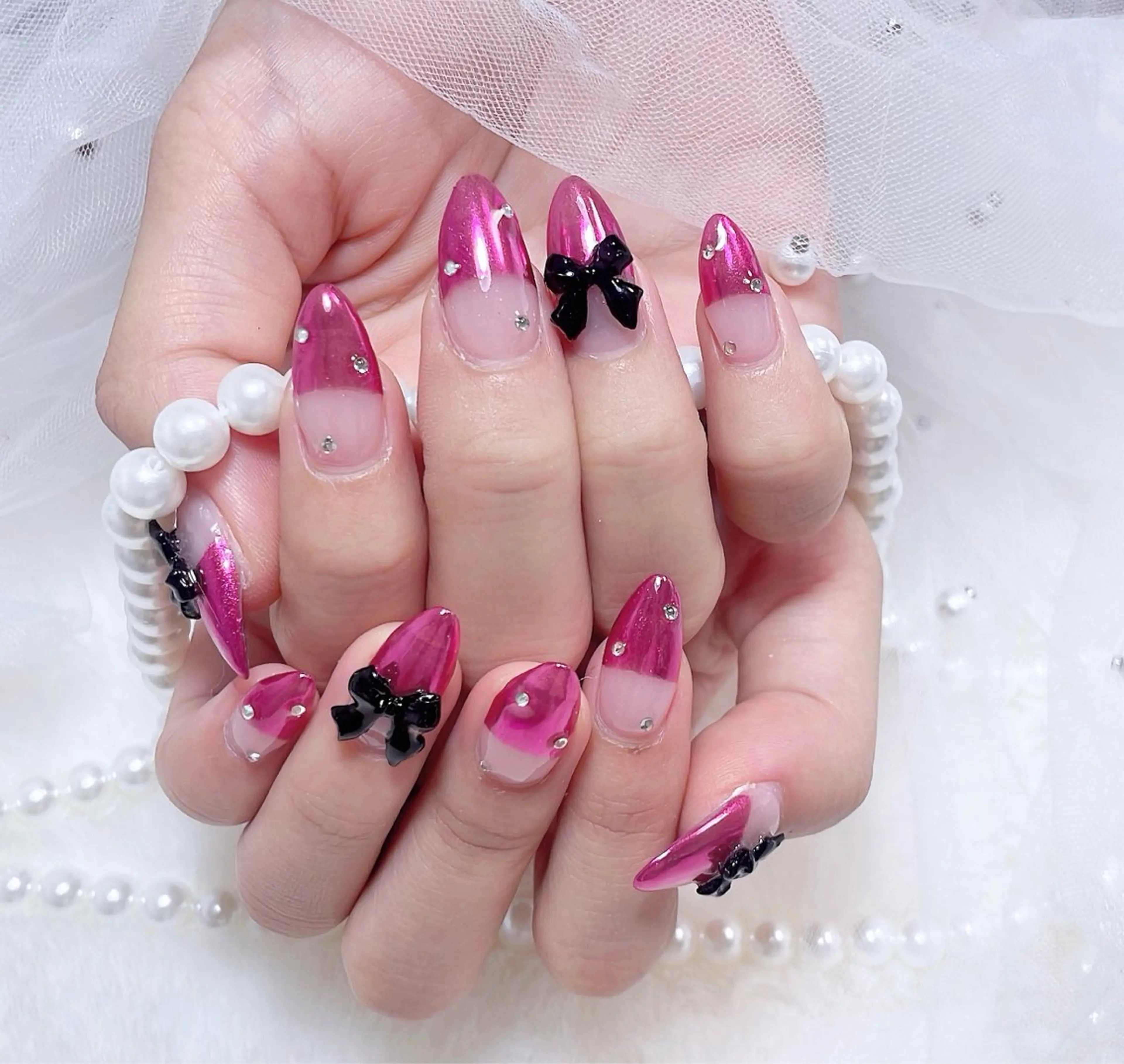 ネイル アートネイル フットネイル ジェルネイル マグネットネイル パラジェル ハンドネイル B·U Nail大宮 長さだし専門店のネイルデザイン