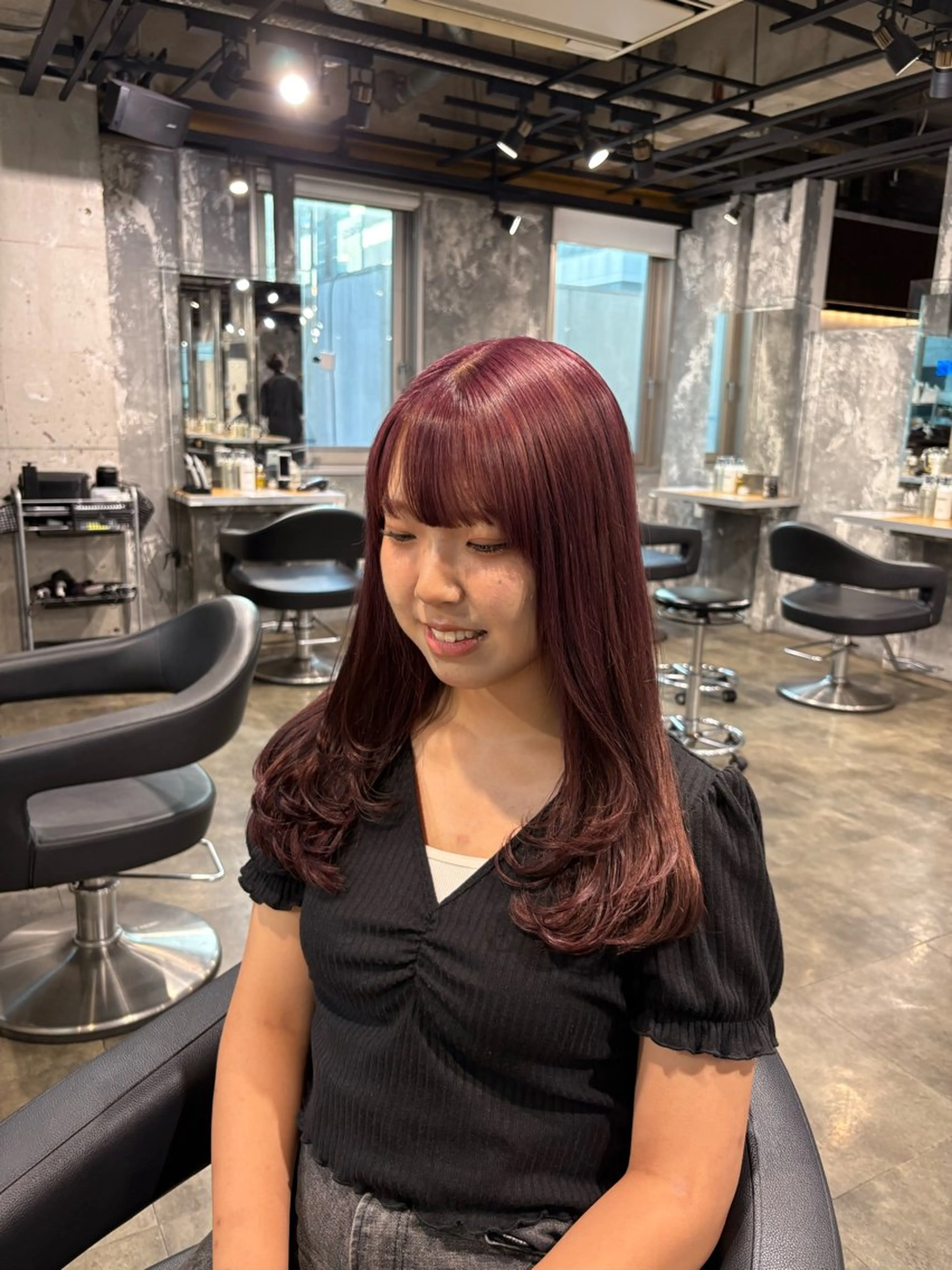 ロング カラー ヘアカラー ハイトーン 横浜💞ミオのヘアスタイル