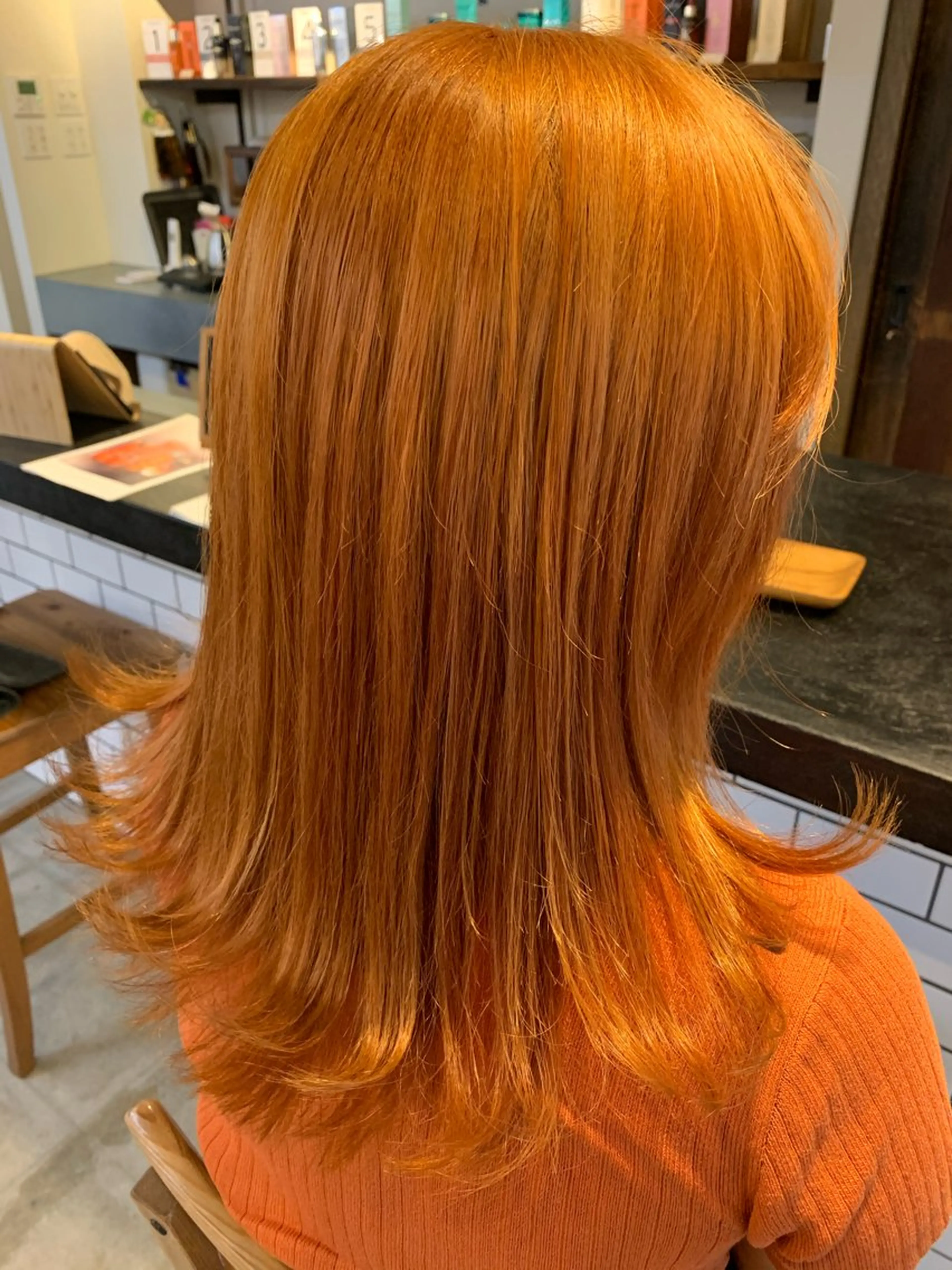 セミロング ヘアカラー na tsukiのヘアスタイル