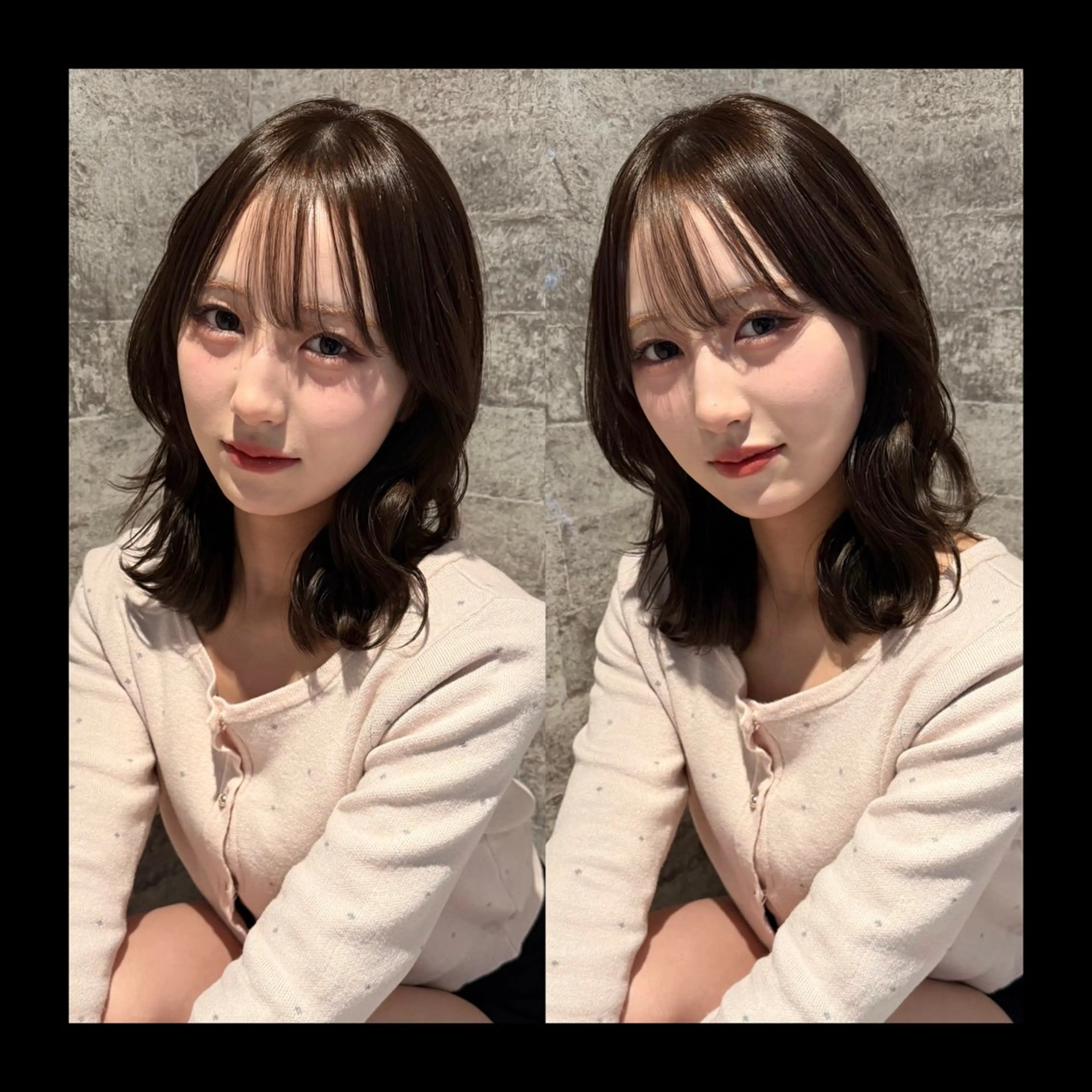 ミディアム カラー カット ヘアカラー トリートメント mai / linoah˚✧のヘアスタイル