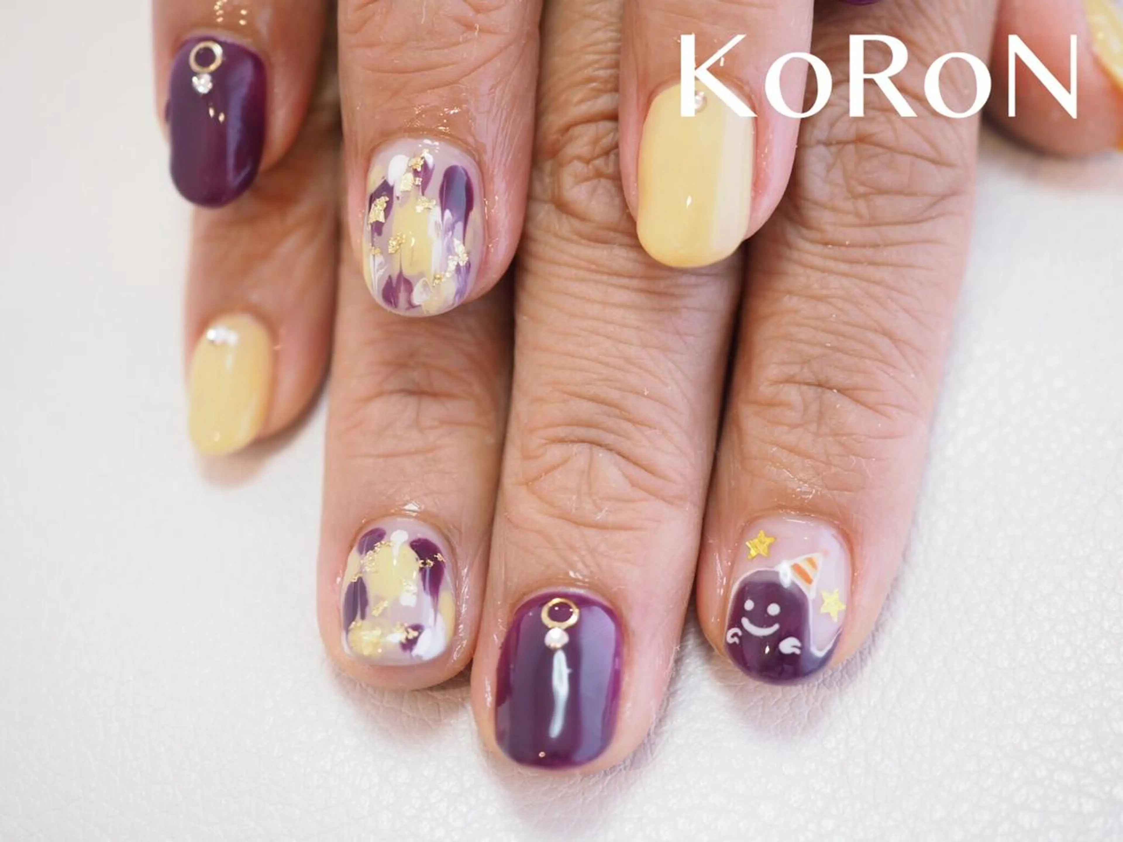 ネイル ハロウィン ハンドネイル 自宅サロン鎌倉 KORONのネイルデザイン