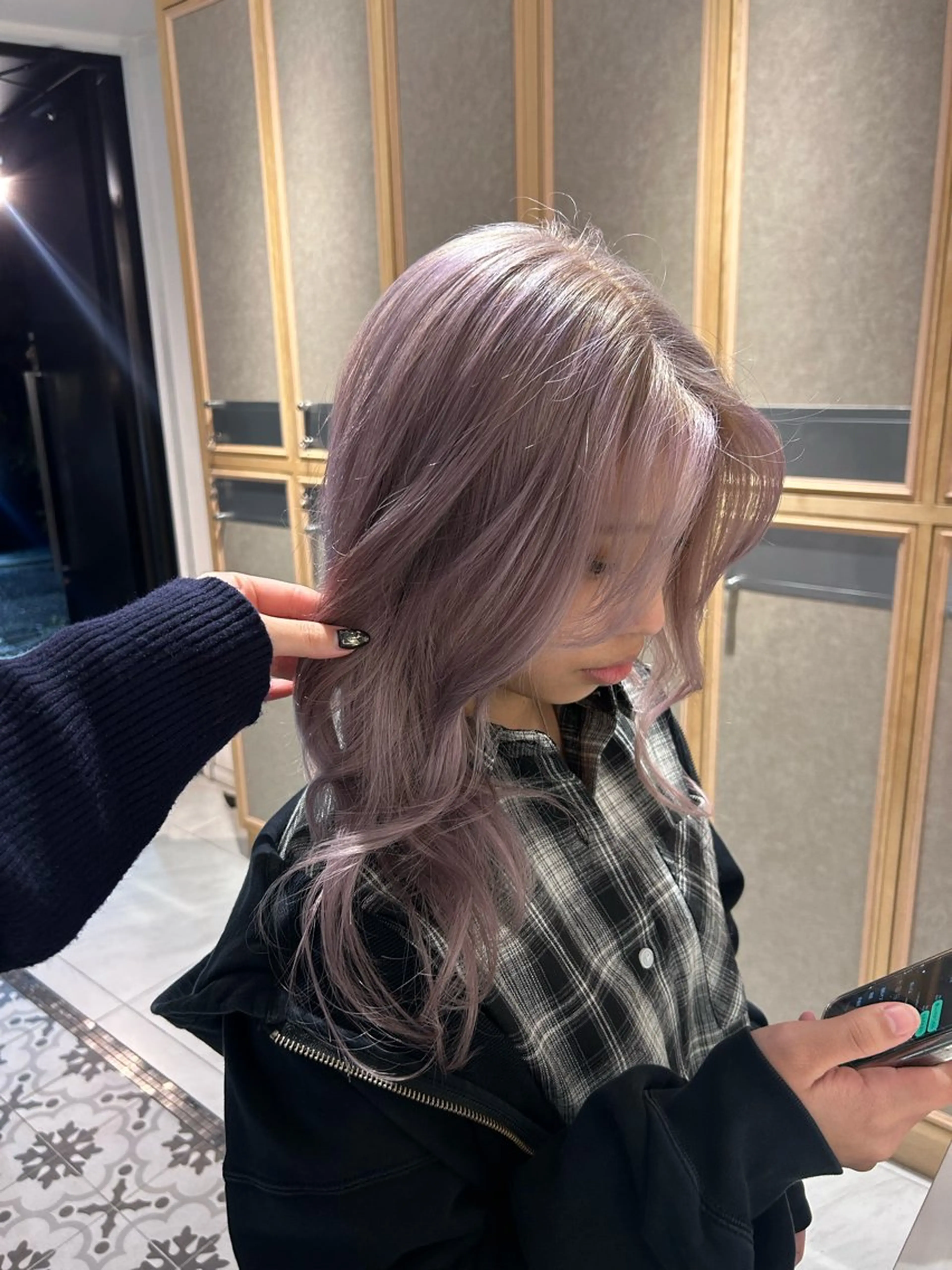 カラー ヘアカラー トリートメント ヘッドスパ ヘアセット miko🪽地毛風/ ハイトーン/レイヤーのヘアスタイル