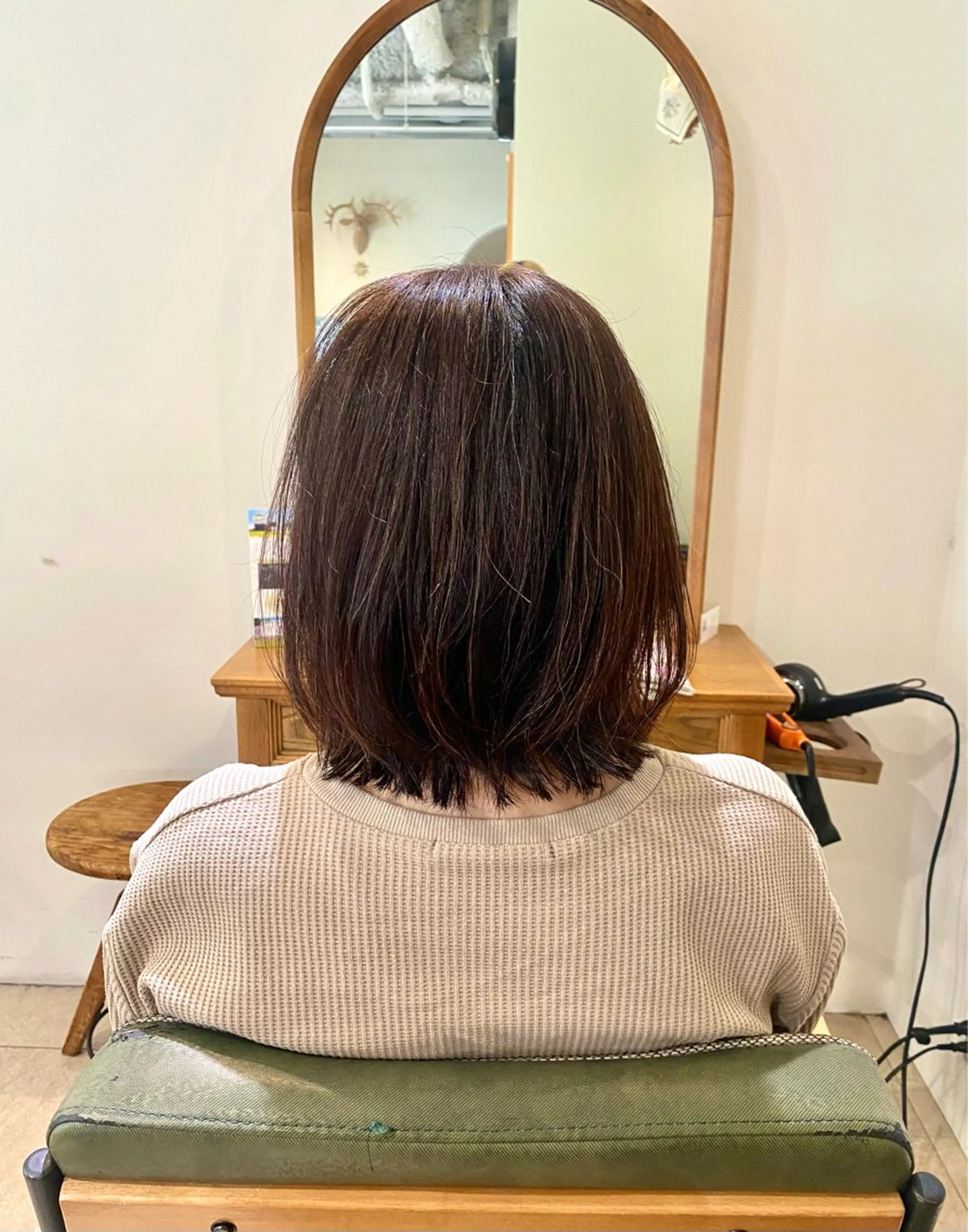 ミディアム LiC えりのヘアスタイル