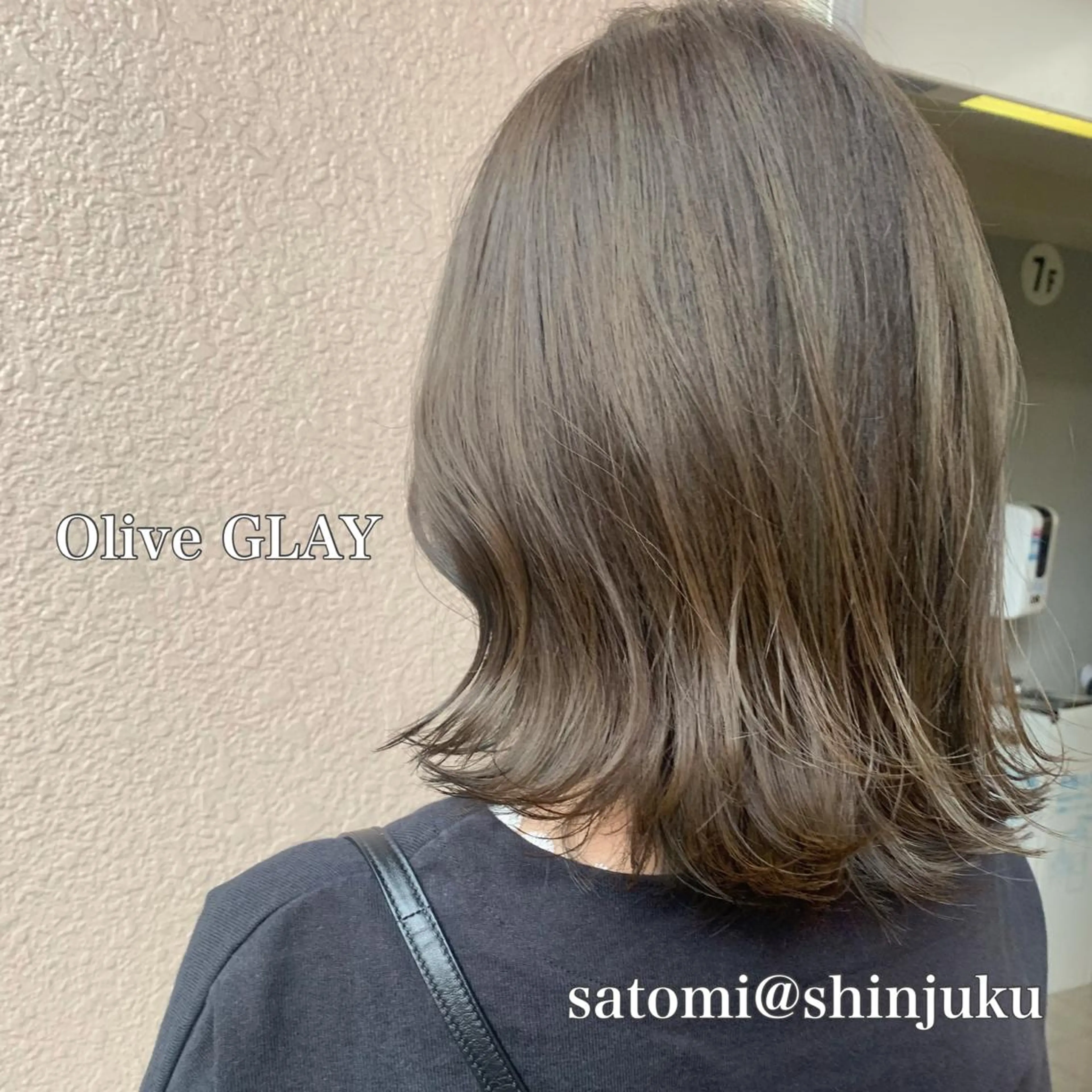 ミディアム 淡色ふんわりhair 新宿satomiのヘアスタイル