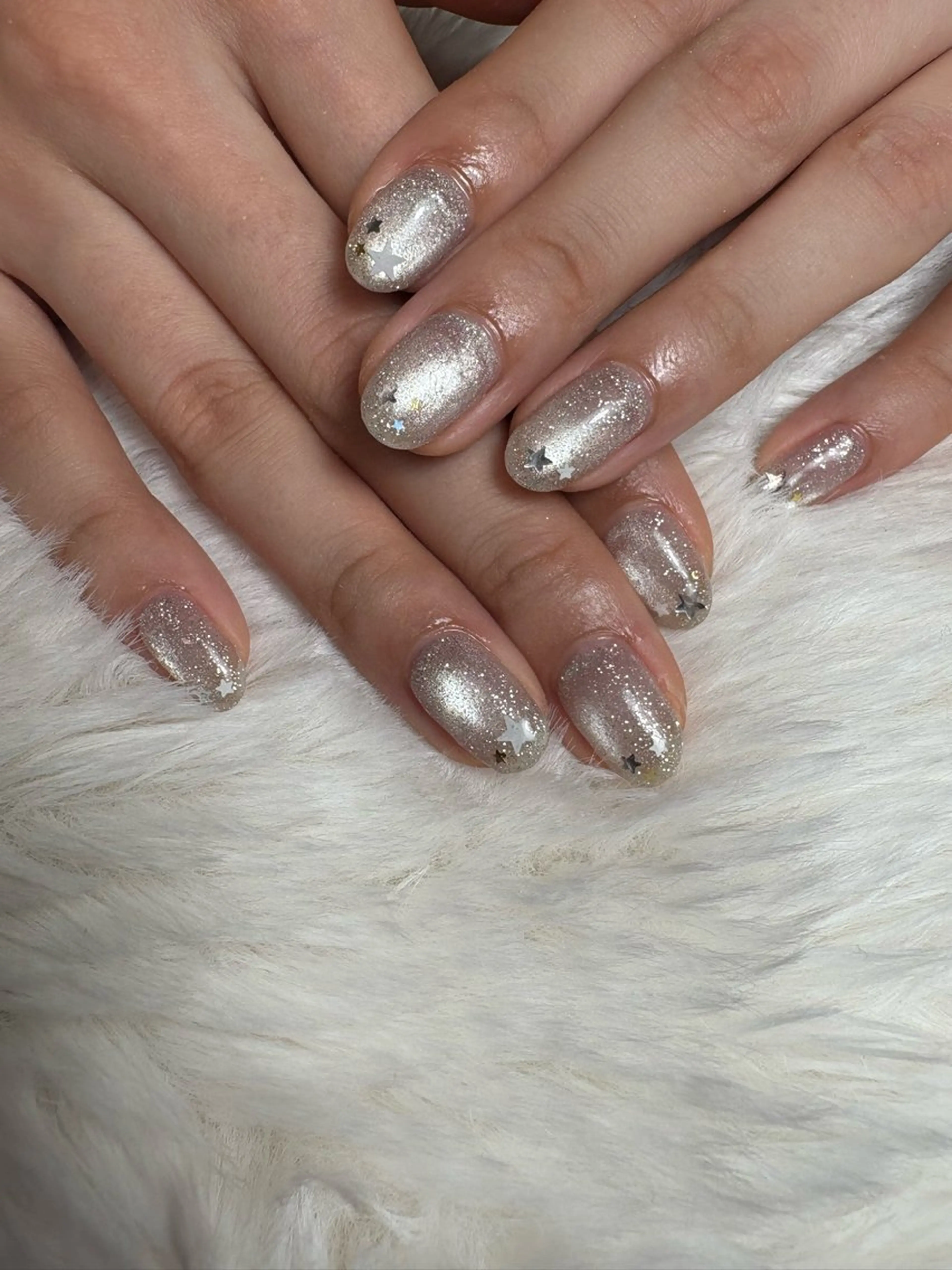 🆕星ホロネイル(好きなマグネットフラッシュお選び頂けます)口コミ投稿でオフ無料の写真