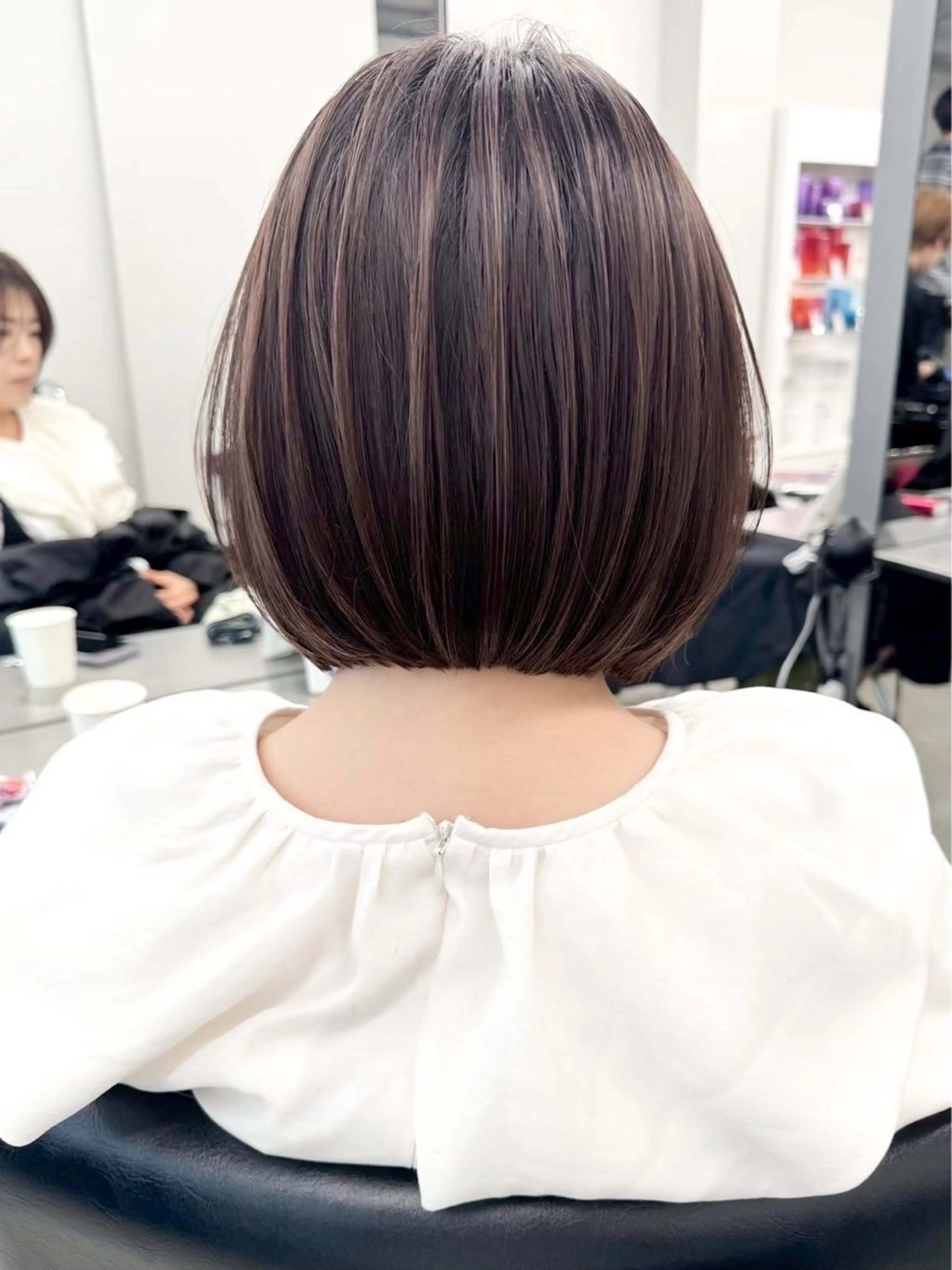 ショート カラー カット ヘアカラー トリートメント Amaretto かなのヘアスタイル