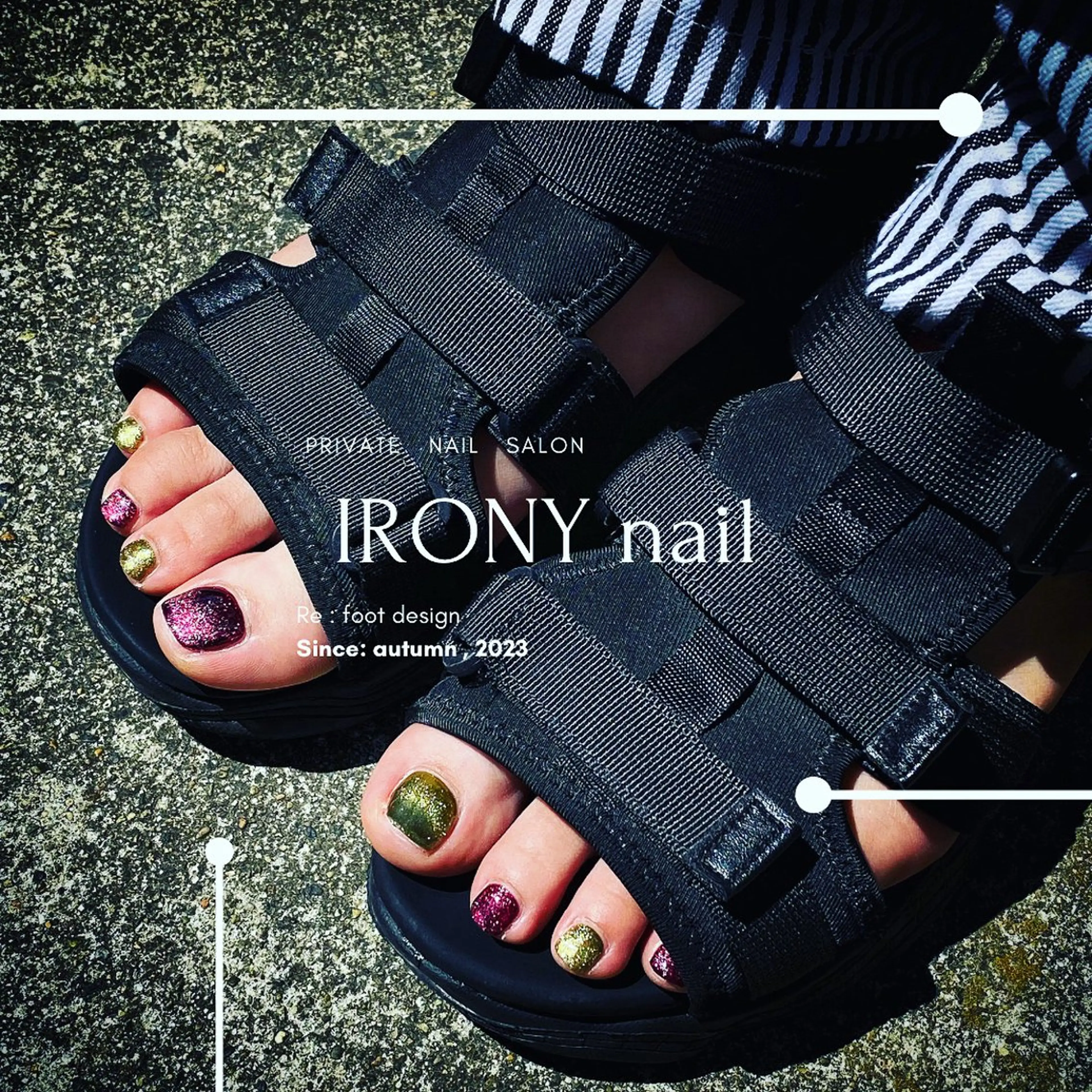 ネイル フットネイル 鹿島台ネイルサロン/ 長さだし◎のネイルデザイン