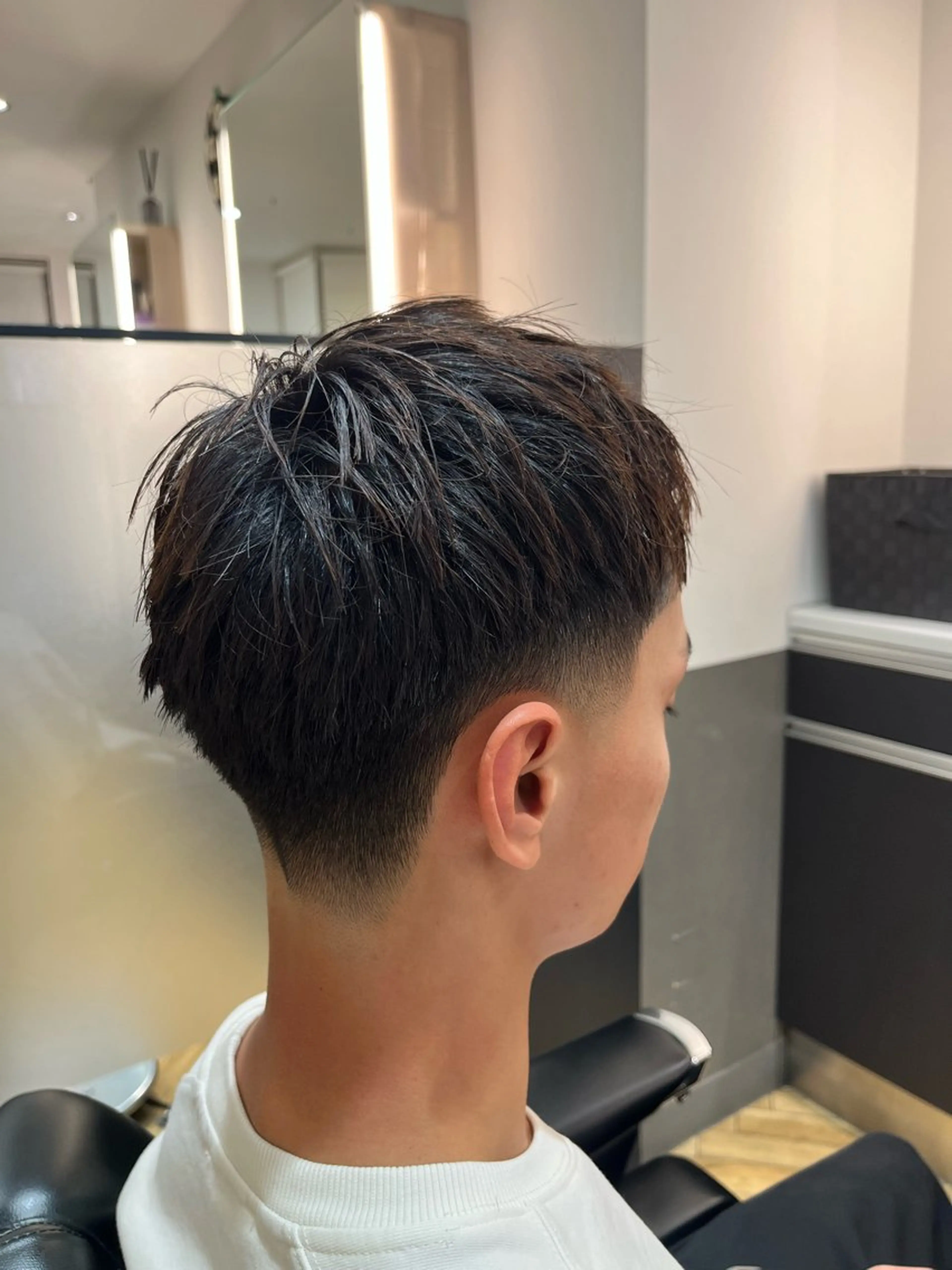 ショート メンズ フェードカット カット 💈きかわ あさひ💈のヘアスタイル