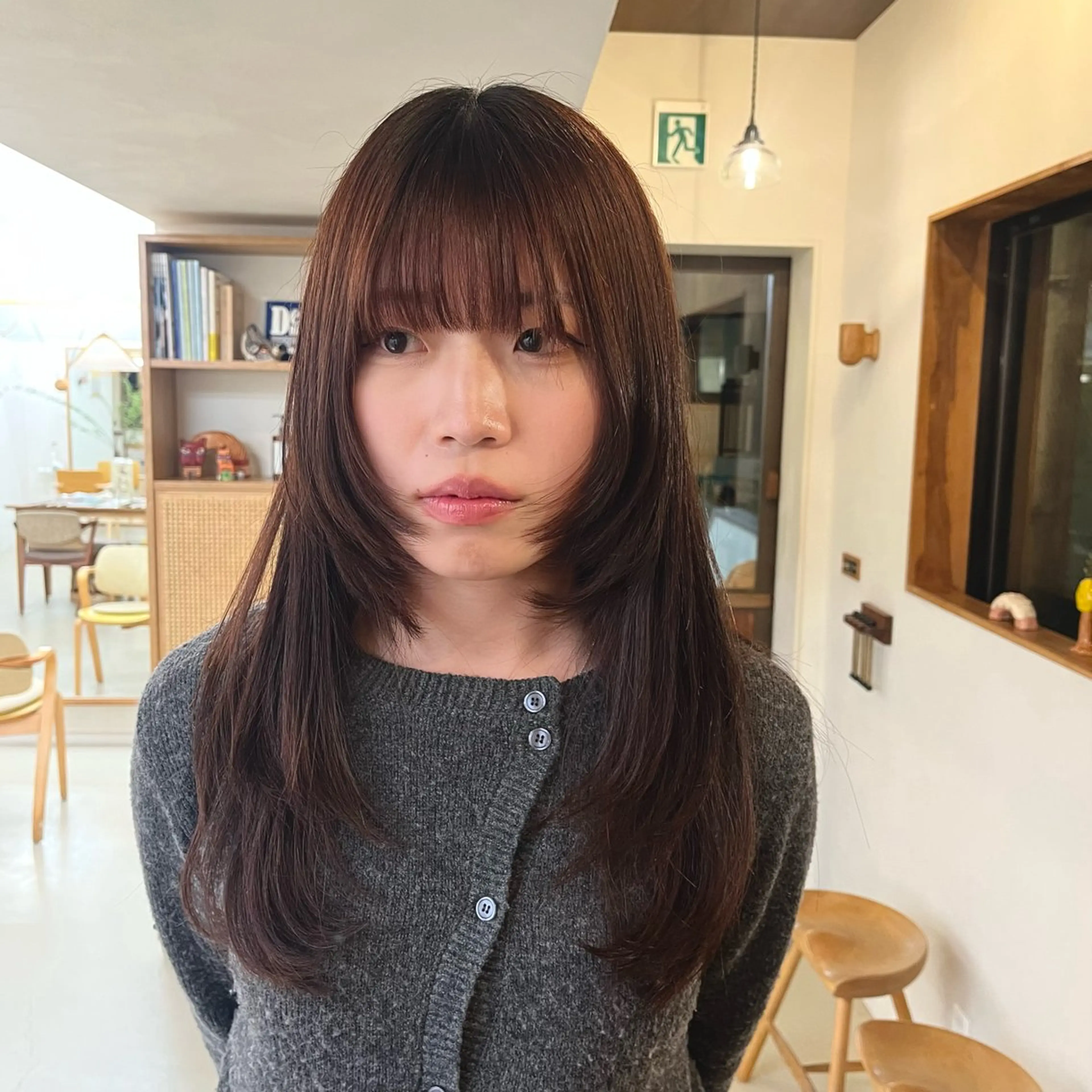 ロング カラー 宇野澤 銘のヘアスタイル