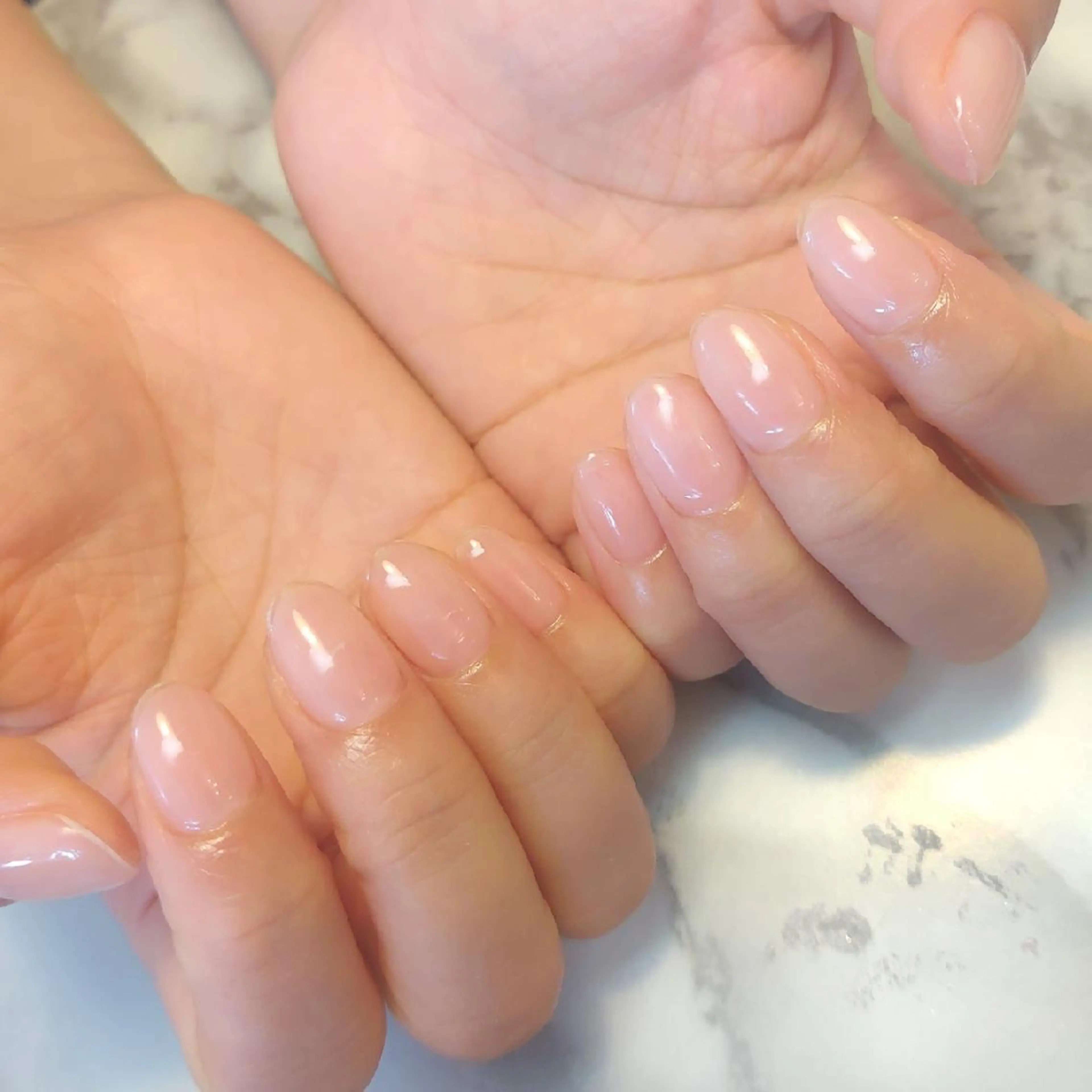 ネイル クリアネイル ジェヌインネイル 河内のネイルデザイン