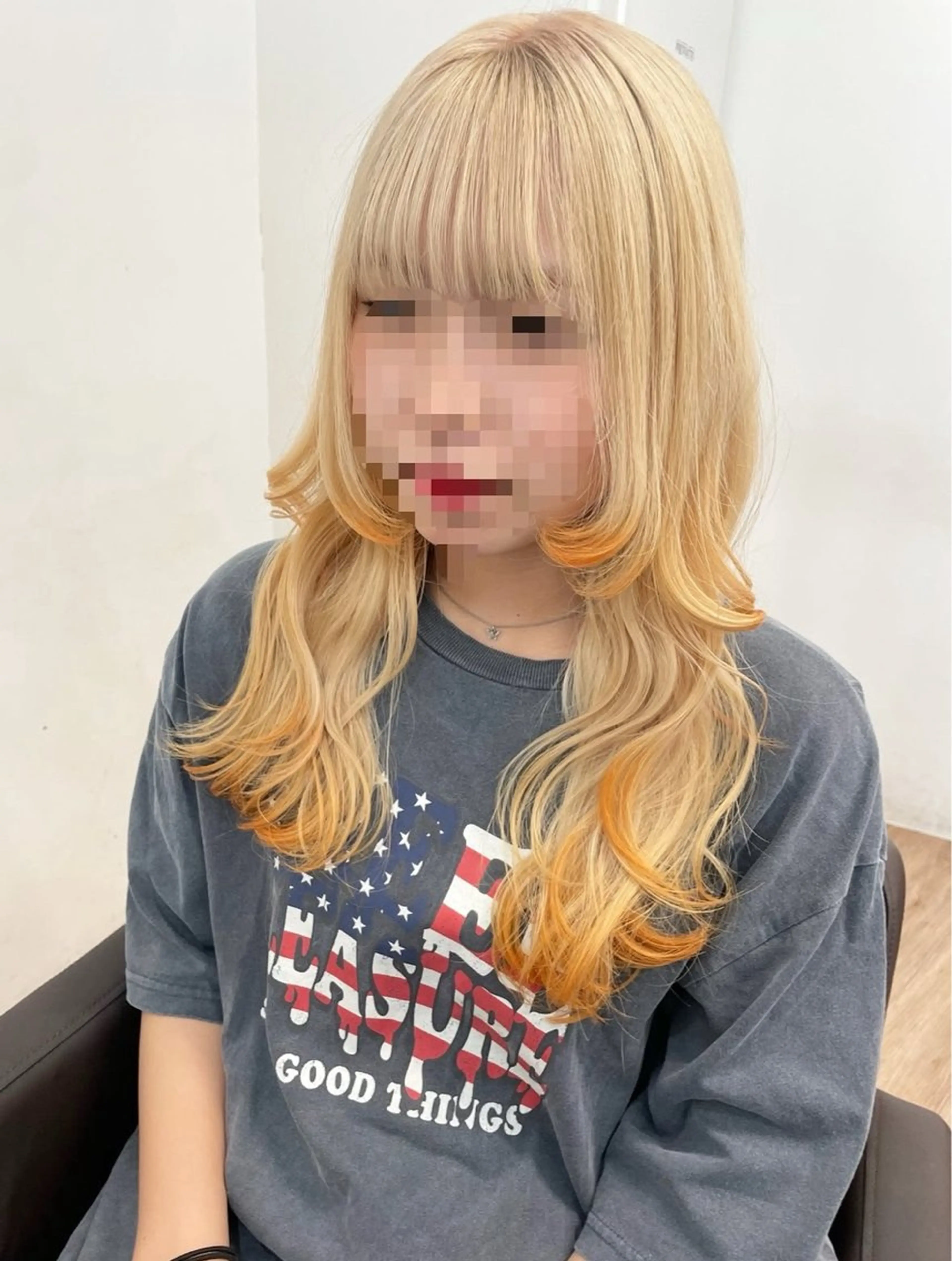 セミロング 吉留愛加/ 似合わせ/心斎橋のヘアスタイル