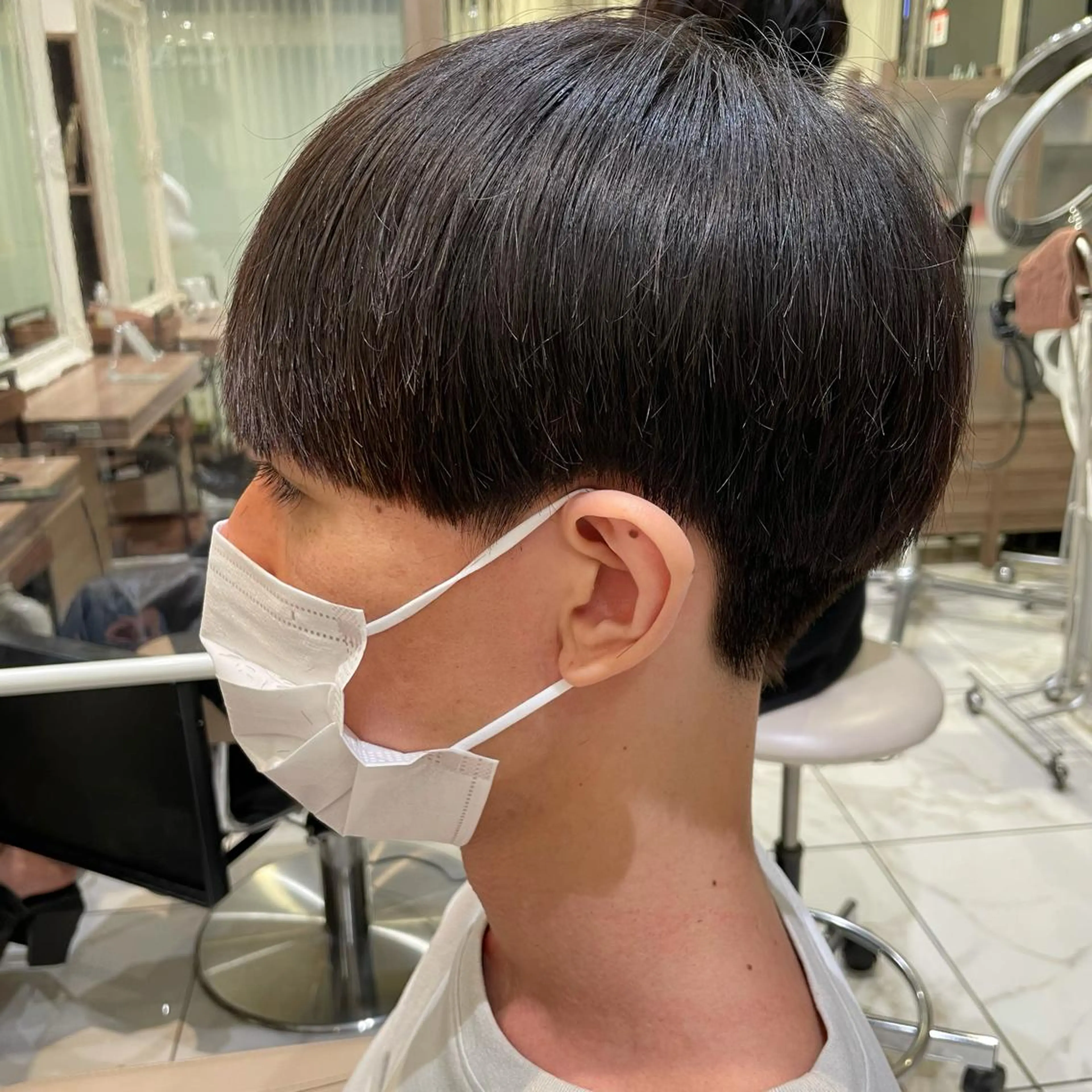 ショート メンズ カット 【メンズ縮毛矯正】 田中秀斗のヘアスタイル