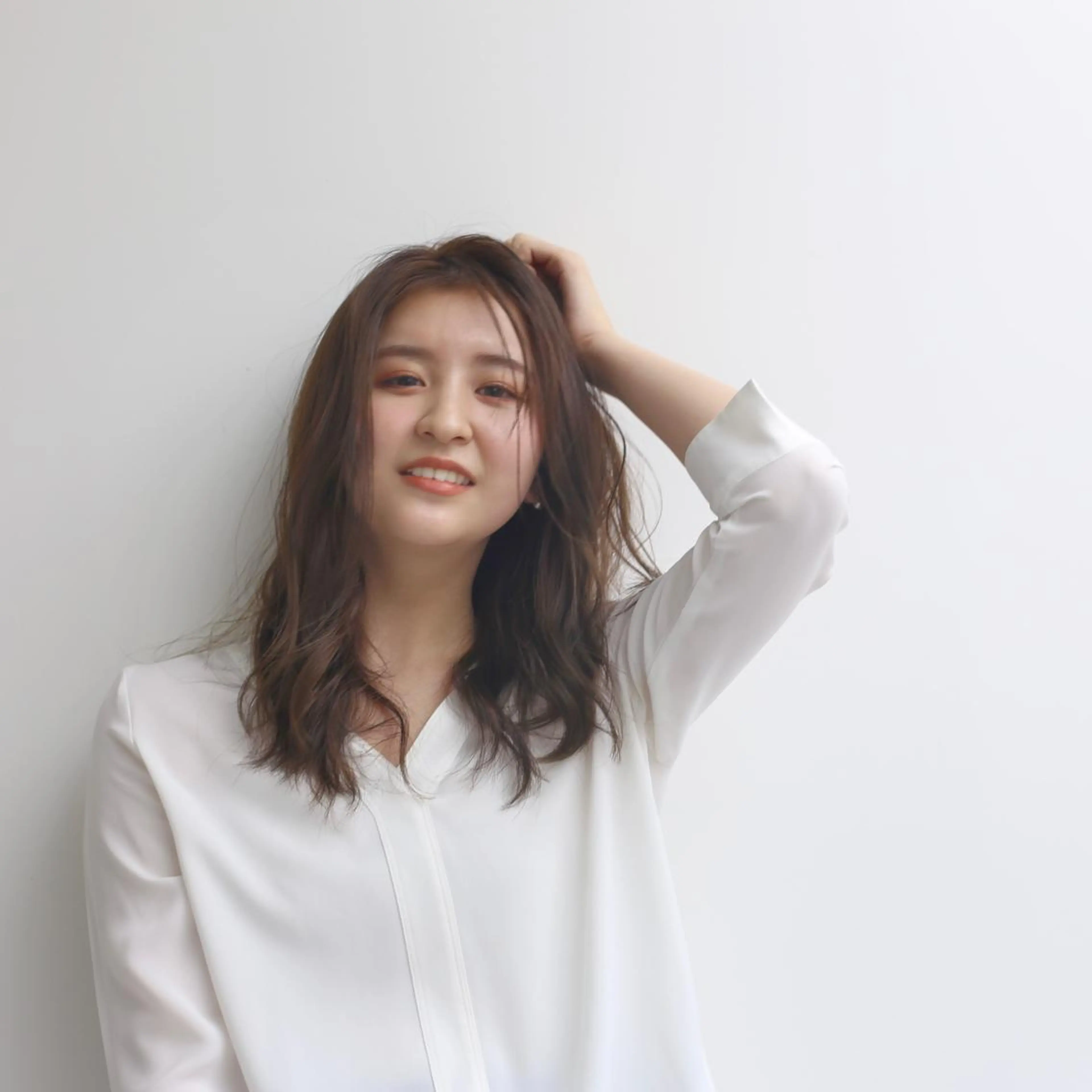 パーマ 韓国風🇰🇷うる艶 レイヤー/海青🫧のヘアスタイル
