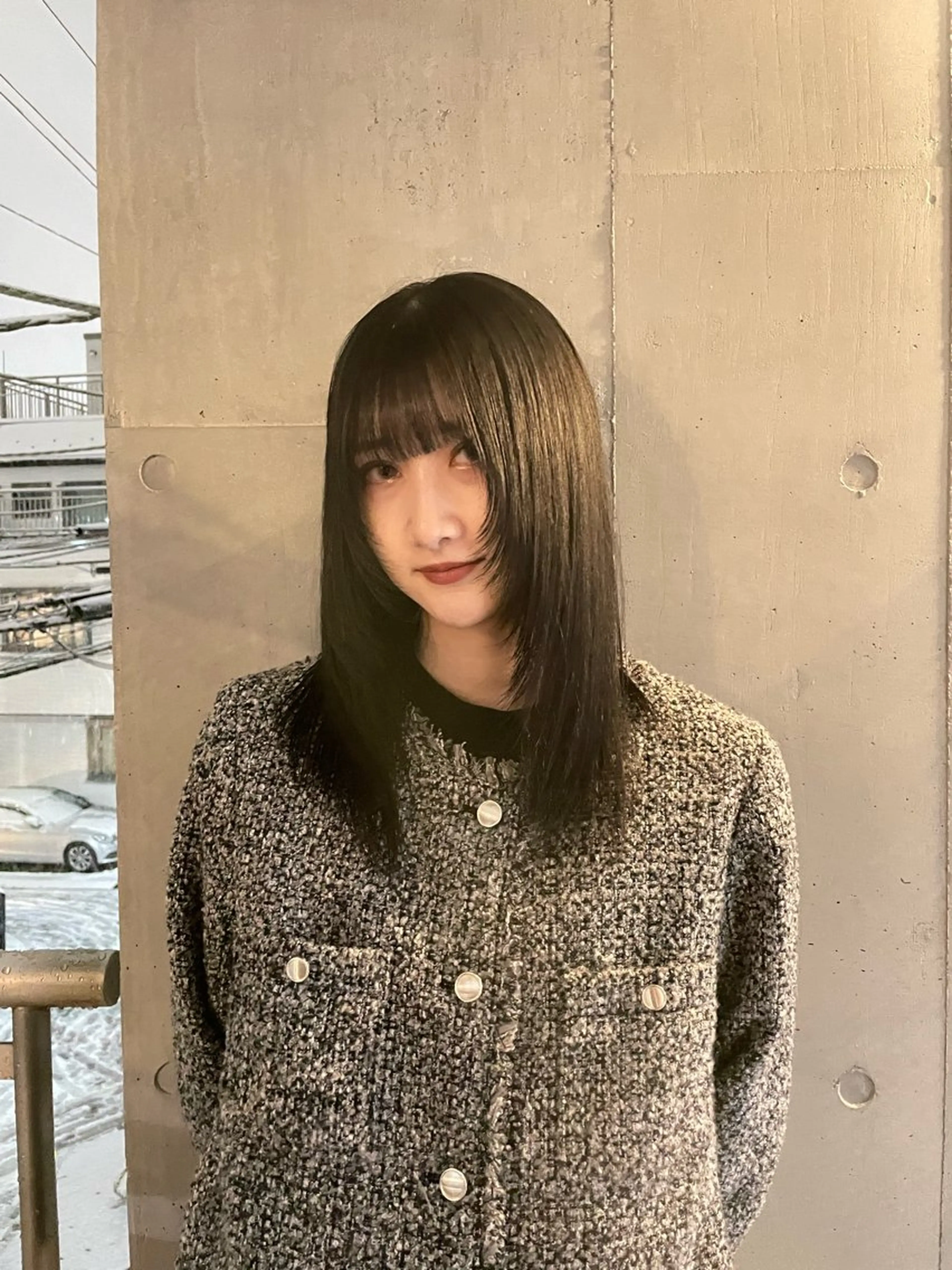 カラー ミルクティーベージュ ブリーチ🖤サヤカのヘアスタイル