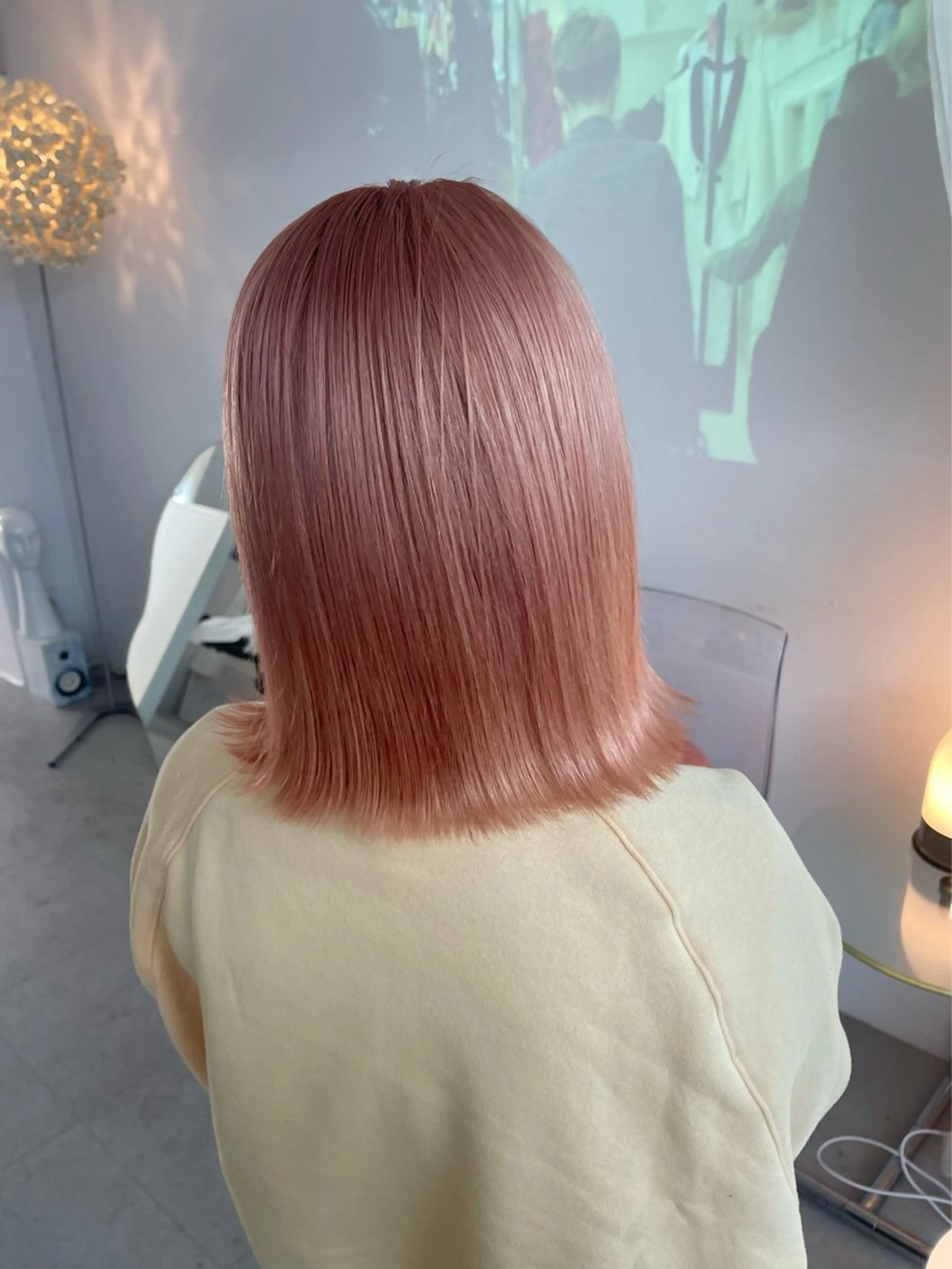 ショート カラー ブリーチ ケアブリーチ ハイトーンカラー オレンジ ピンクカラー nishiura nanasaのヘアスタイル