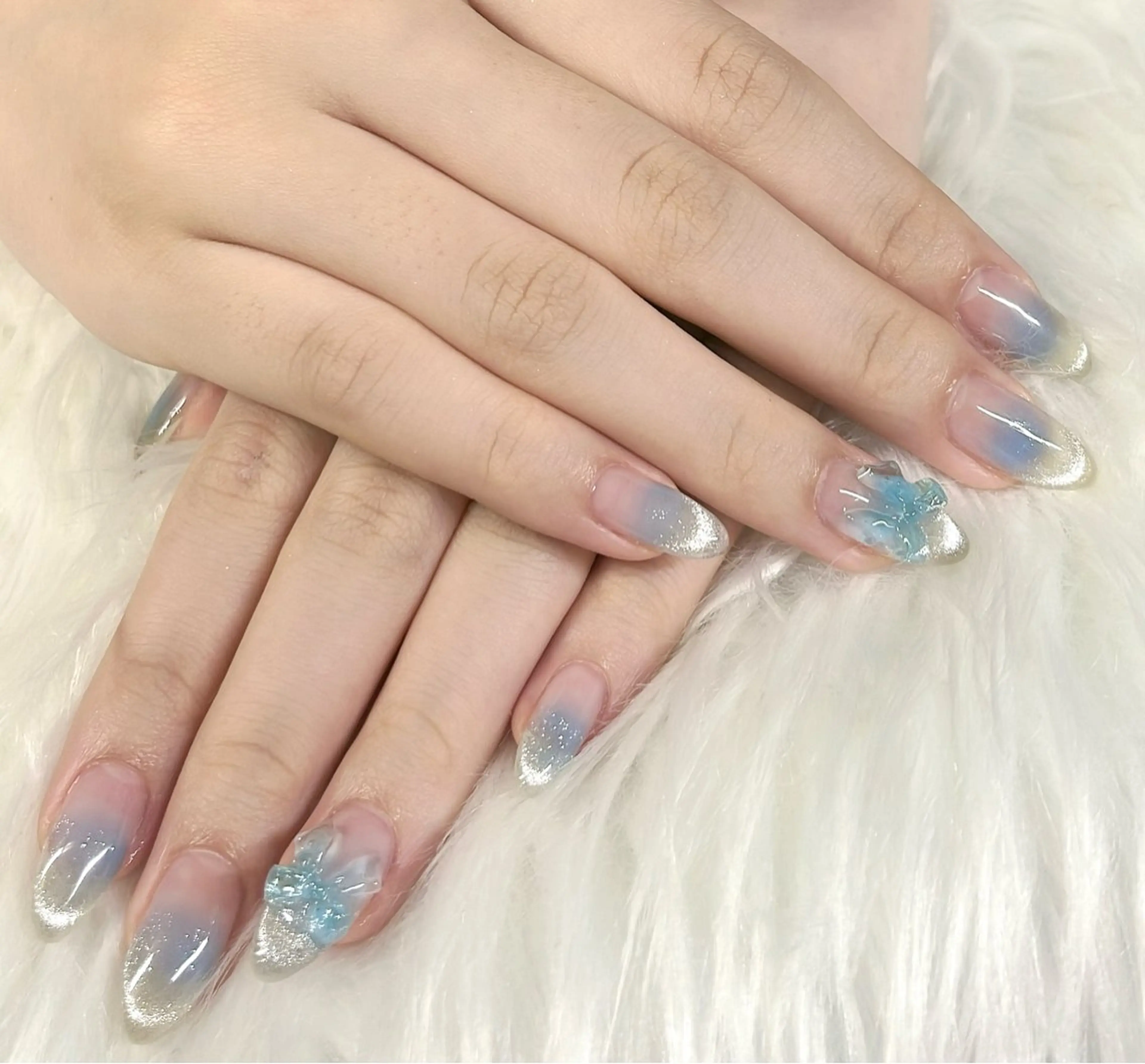 【HAND】チップ長さだし+定額デザイン¥12000→¥10000の写真