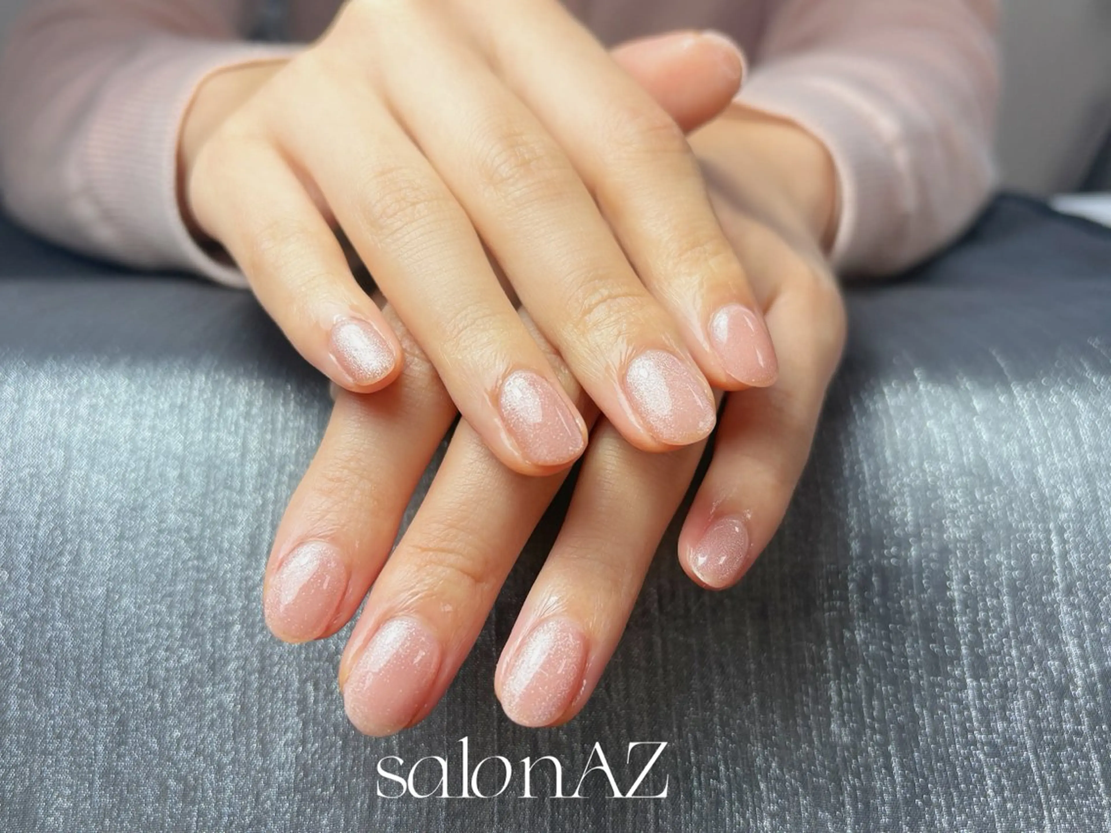 ネイル 桜ネイル 長さ出し フットネイル フレンチネイル ジェルネイル salon AZのネイルデザイン