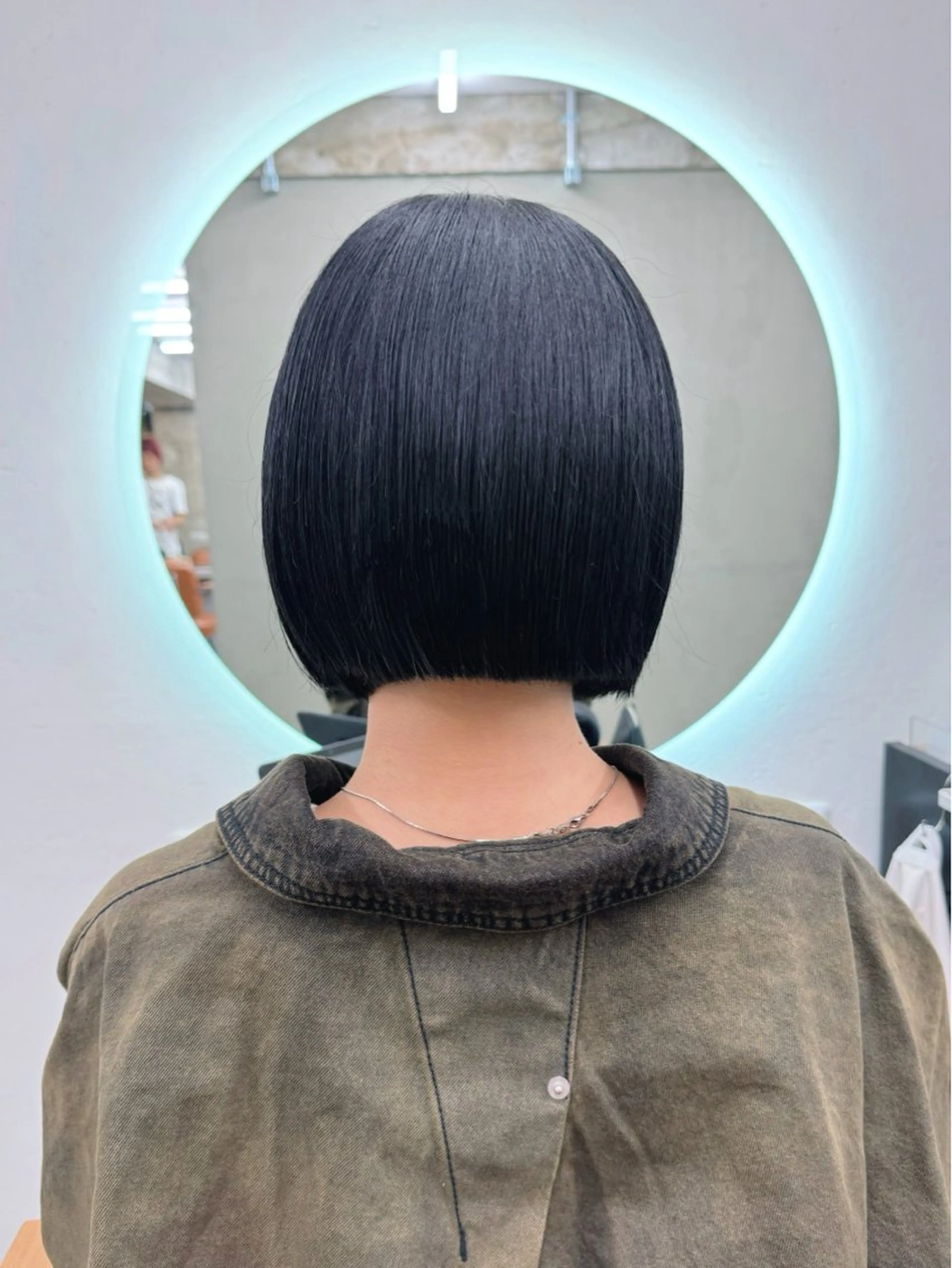 ショート カラー カット ヘアカラー トリートメント ボブ/レイヤー/ グレージュ/moyuのヘアスタイル