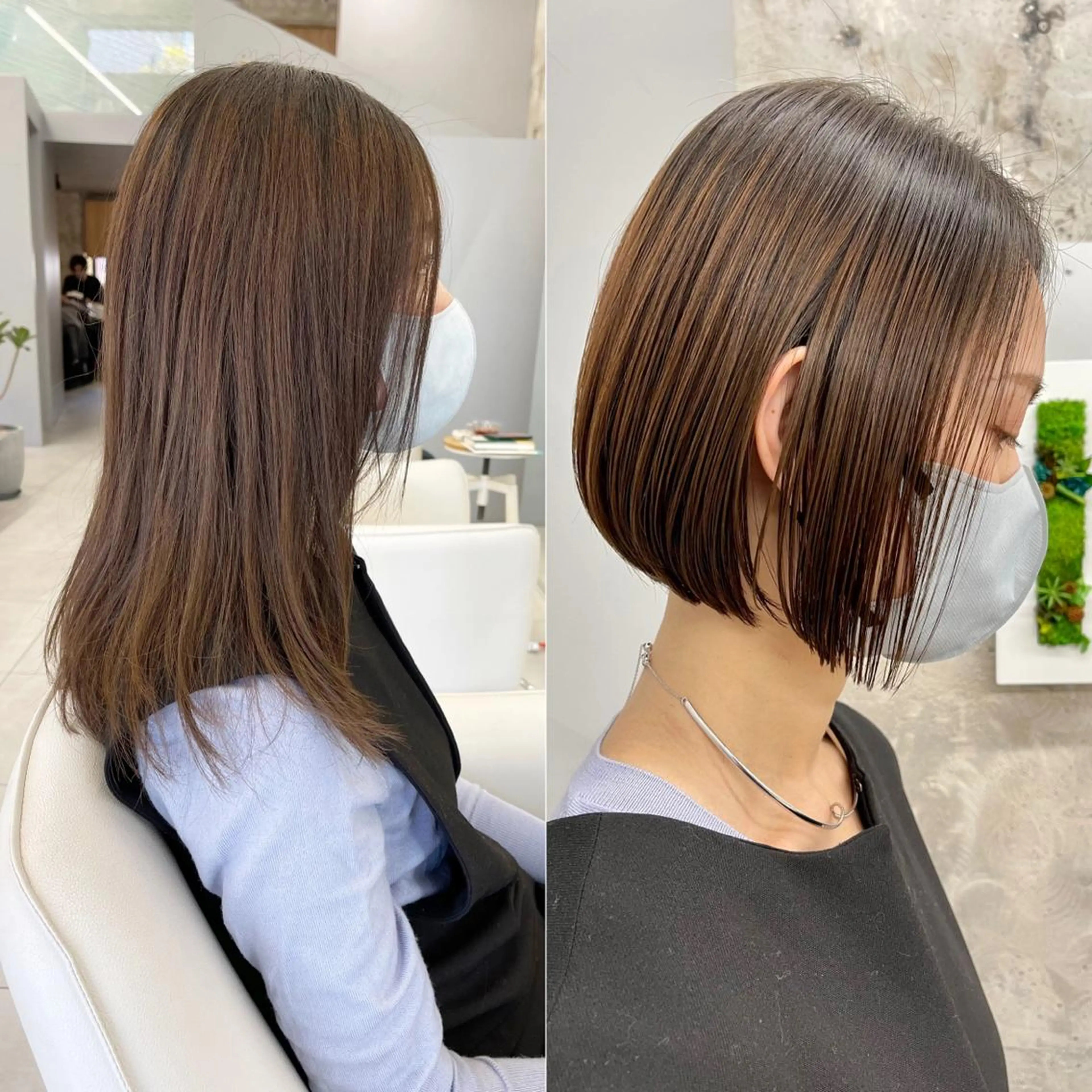 ショート パーマ ボブ トリートメント 酸性ストレート ストレートパーマ 滝沢 嵩大のヘアスタイル