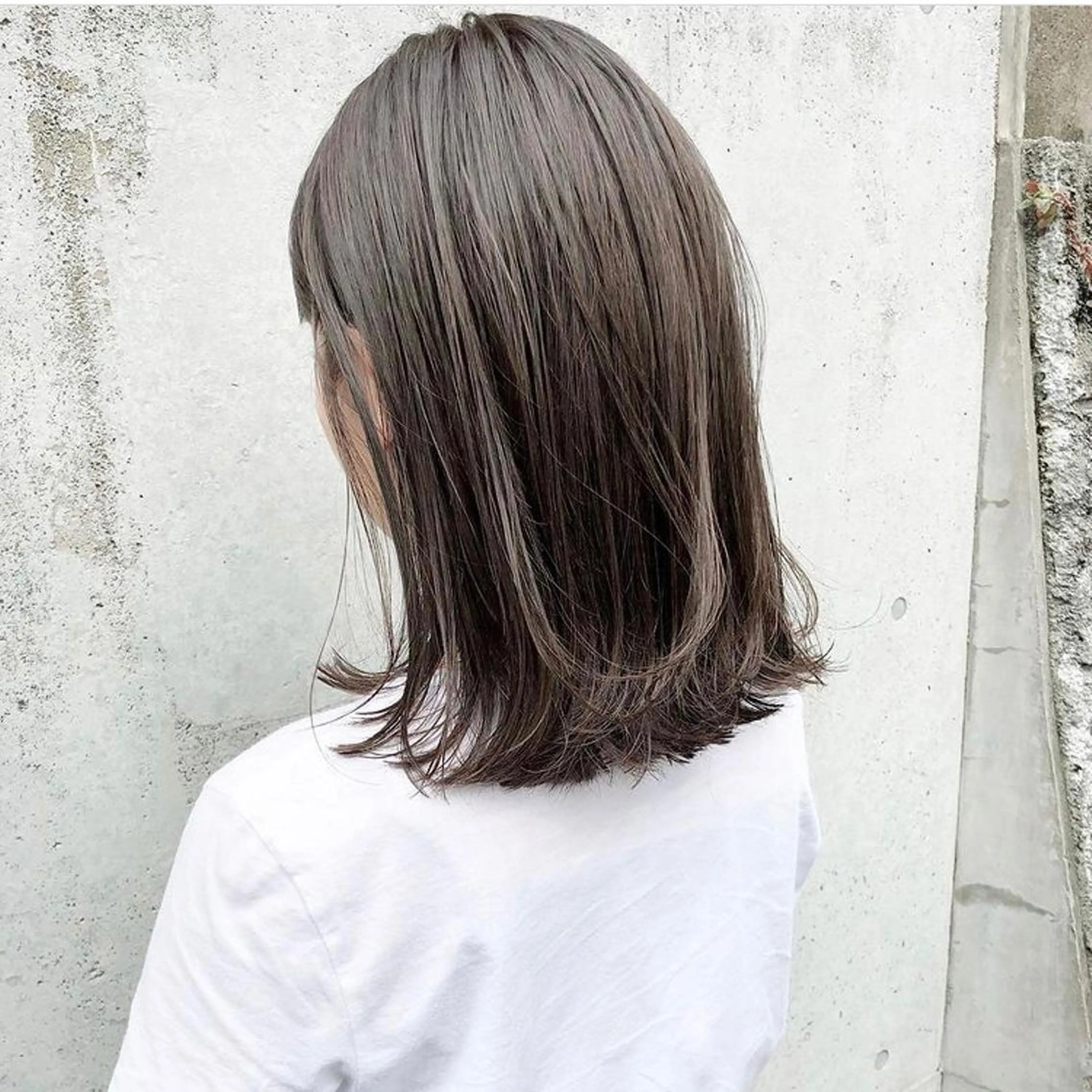 ミディアム カラー カット ヘアカラー トリートメント HATSUMEI ゆうまのヘアスタイル