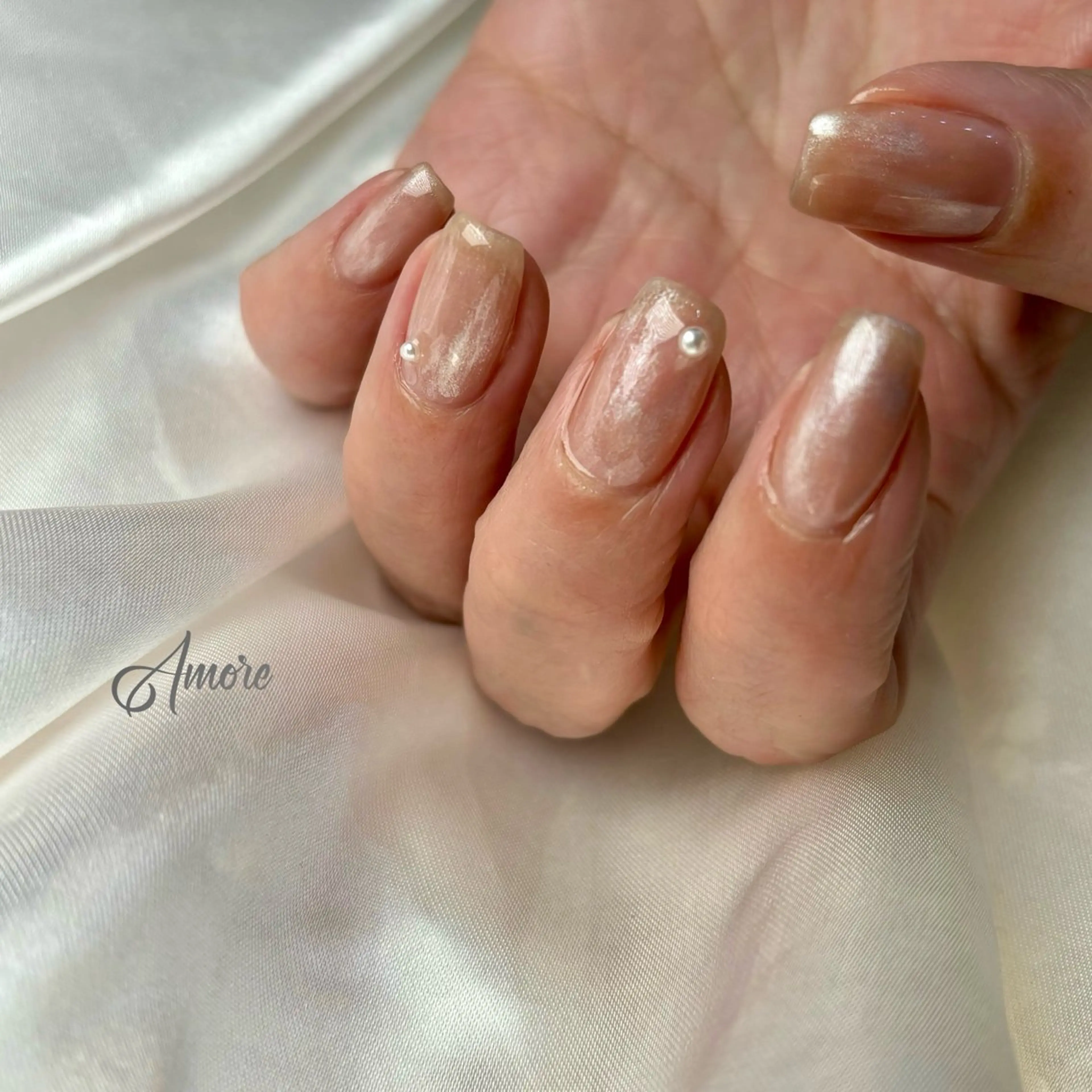 ネイル ジェルネイル キラキラネイル 韓国ネイル マグネットネイル パラジェル You kyehwaのネイルデザイン