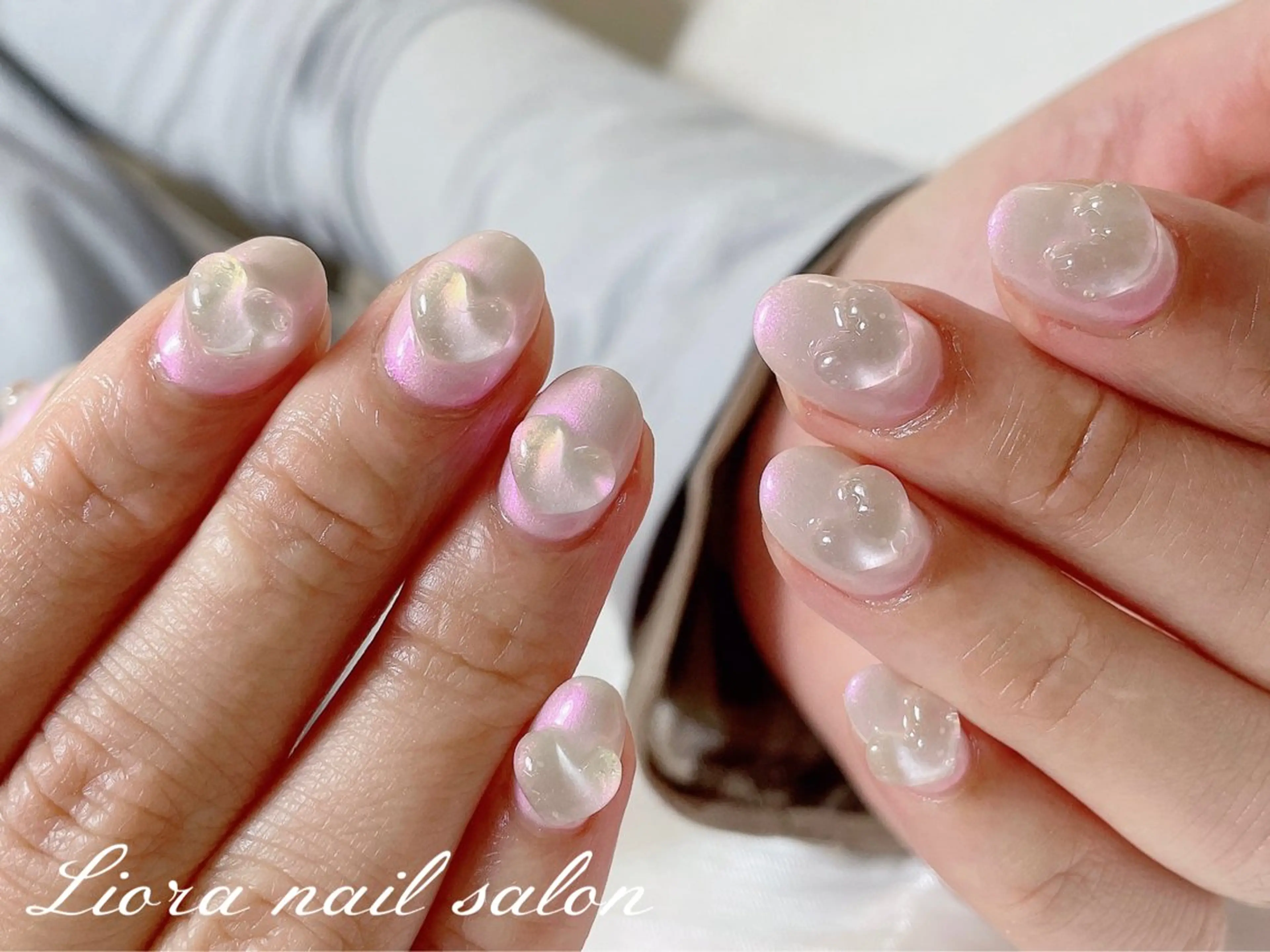 ネイル チークネイル フットネイル フレンチネイル ジェルネイル ガーリー Liora nail スカルプ専門店のネイルデザイン