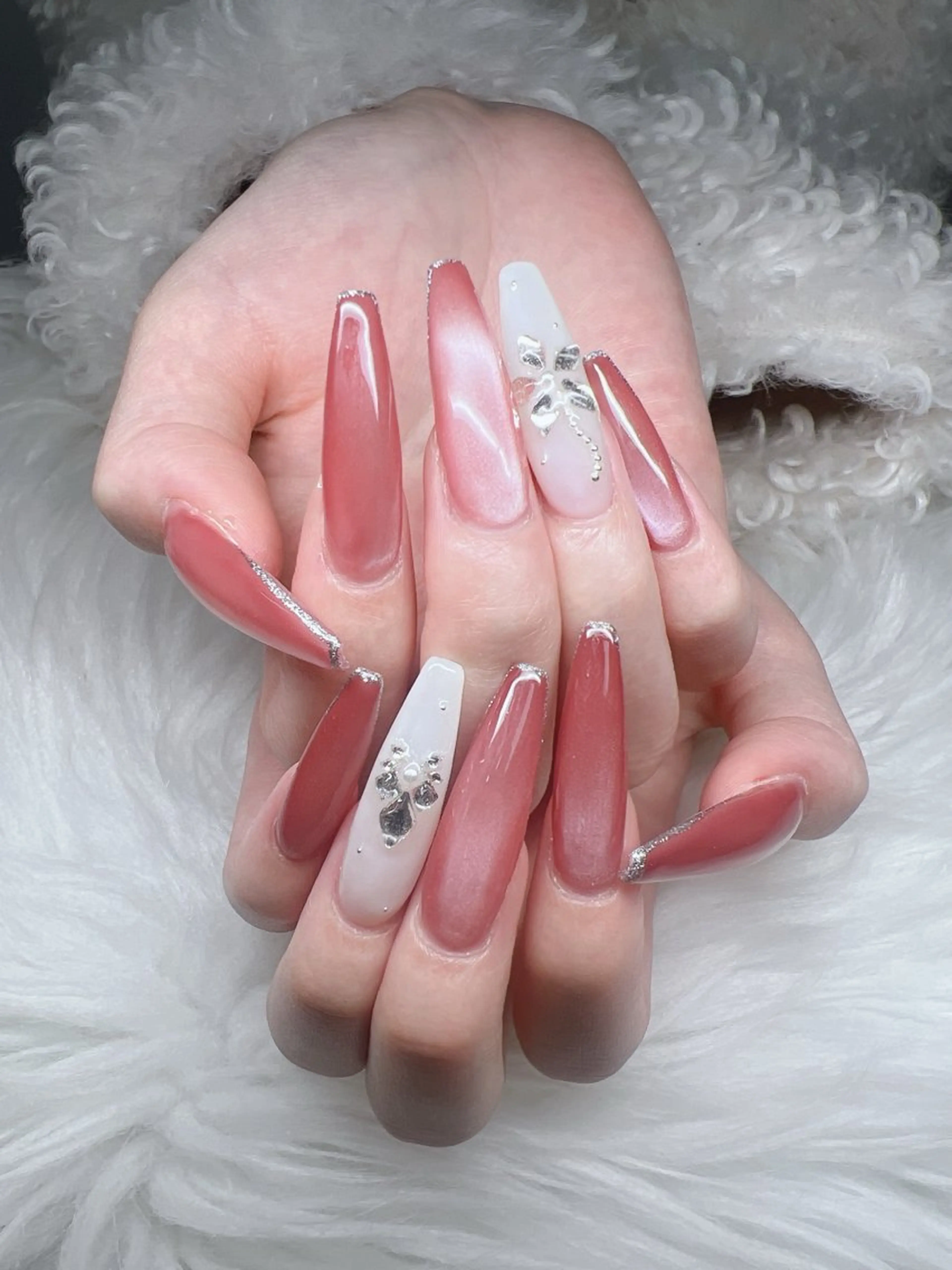 ネイル ハンドネイル Lee Nails チップ長さだし専門店のネイルデザイン