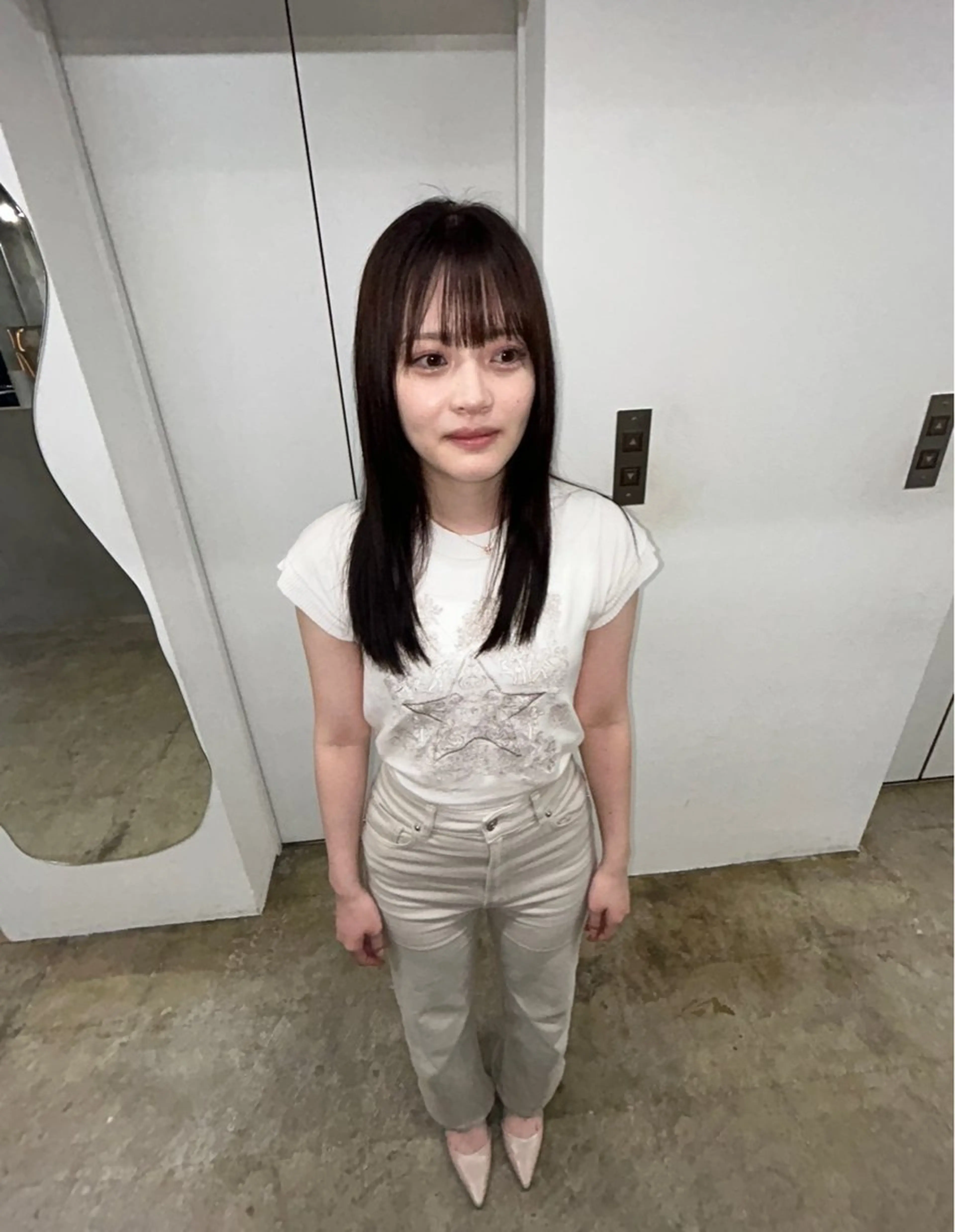 ミディアム トリートメント 湯浅 美玖のヘアスタイル