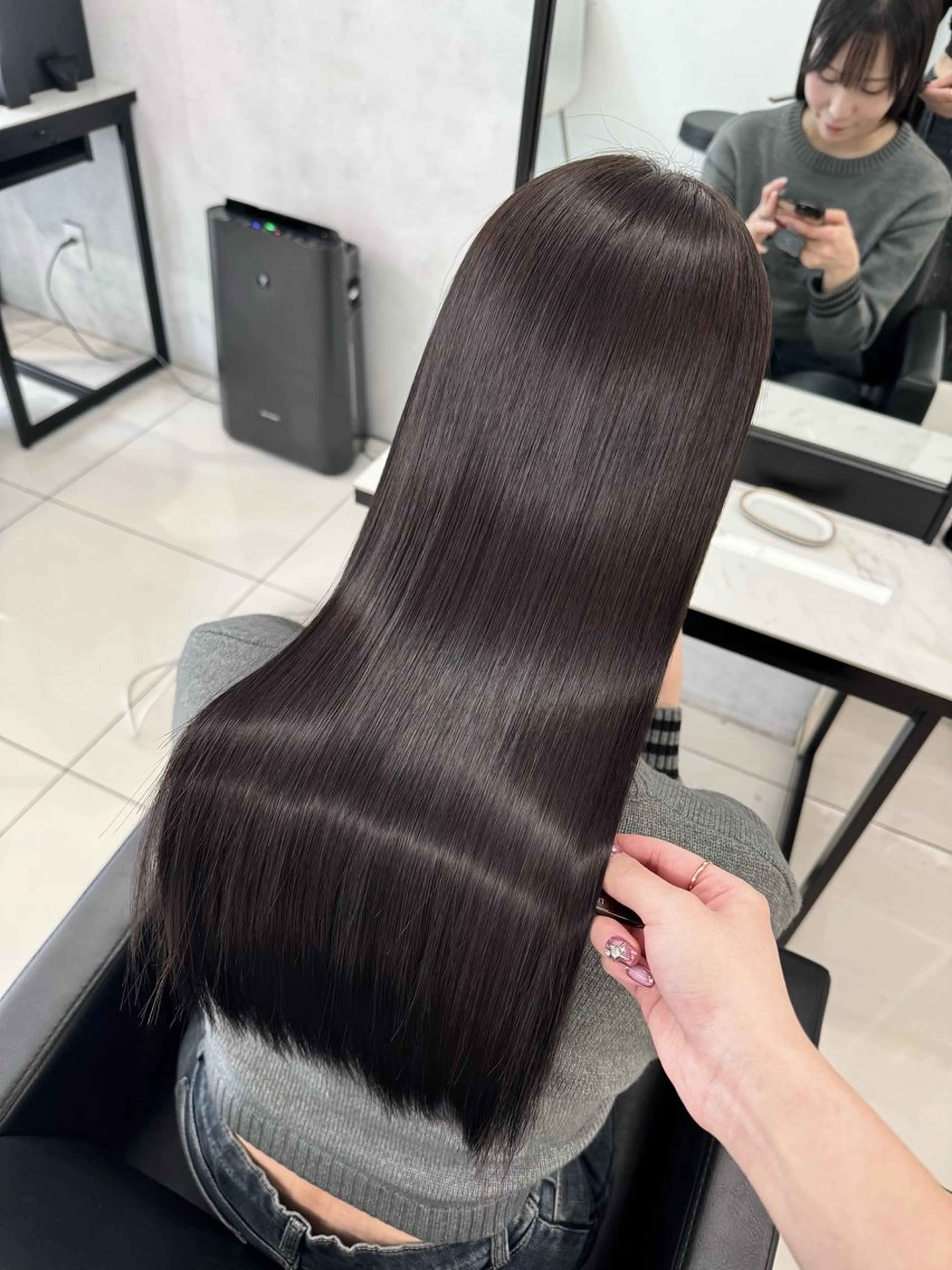 ロング トリートメント ヘアカラー トリートメント 🫧艶髪🪽 Karinのヘアスタイル