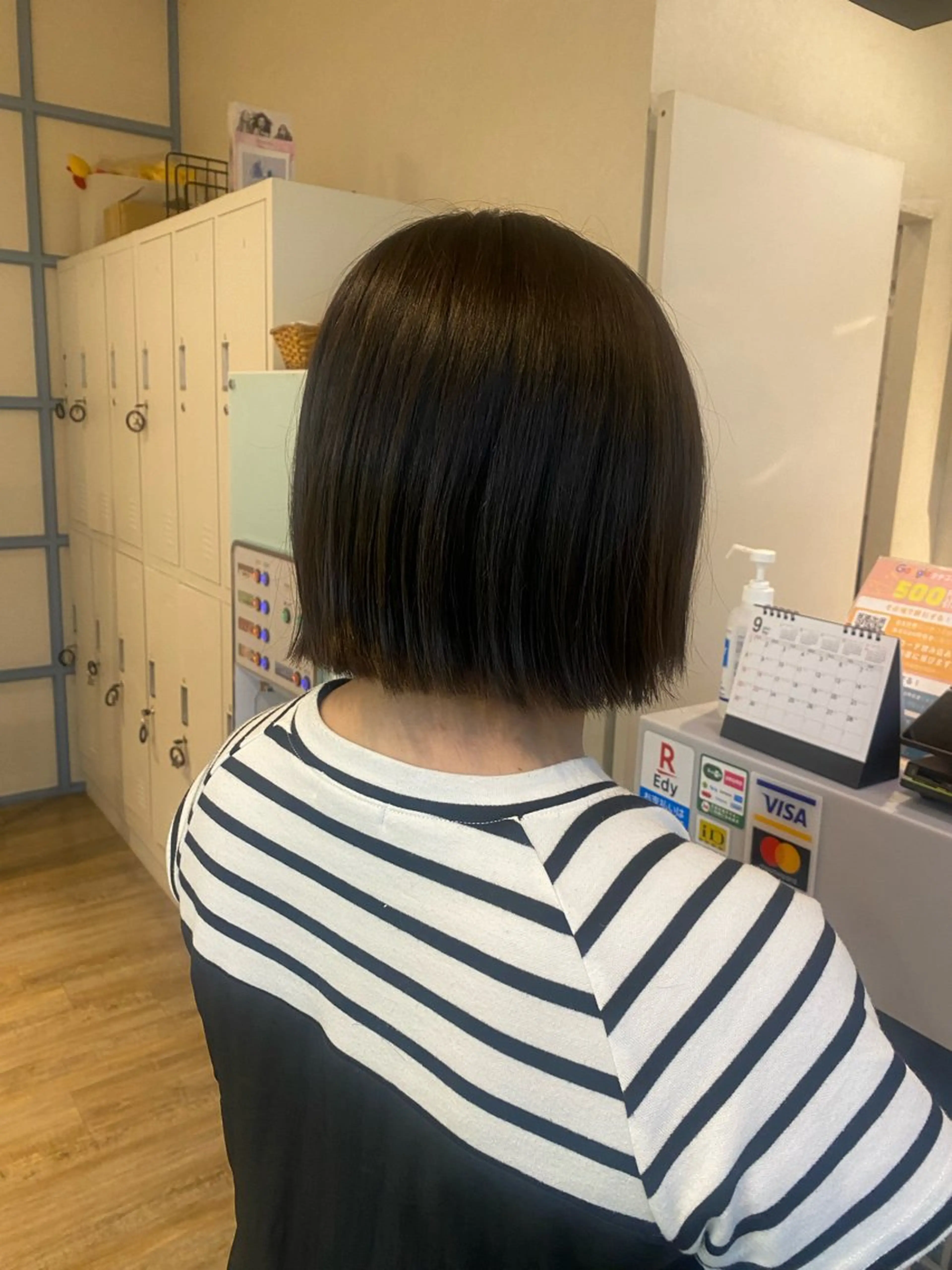 ショート ピンクブラウン 縮毛矯正 N°+aero 😊れいか😊のヘアスタイル