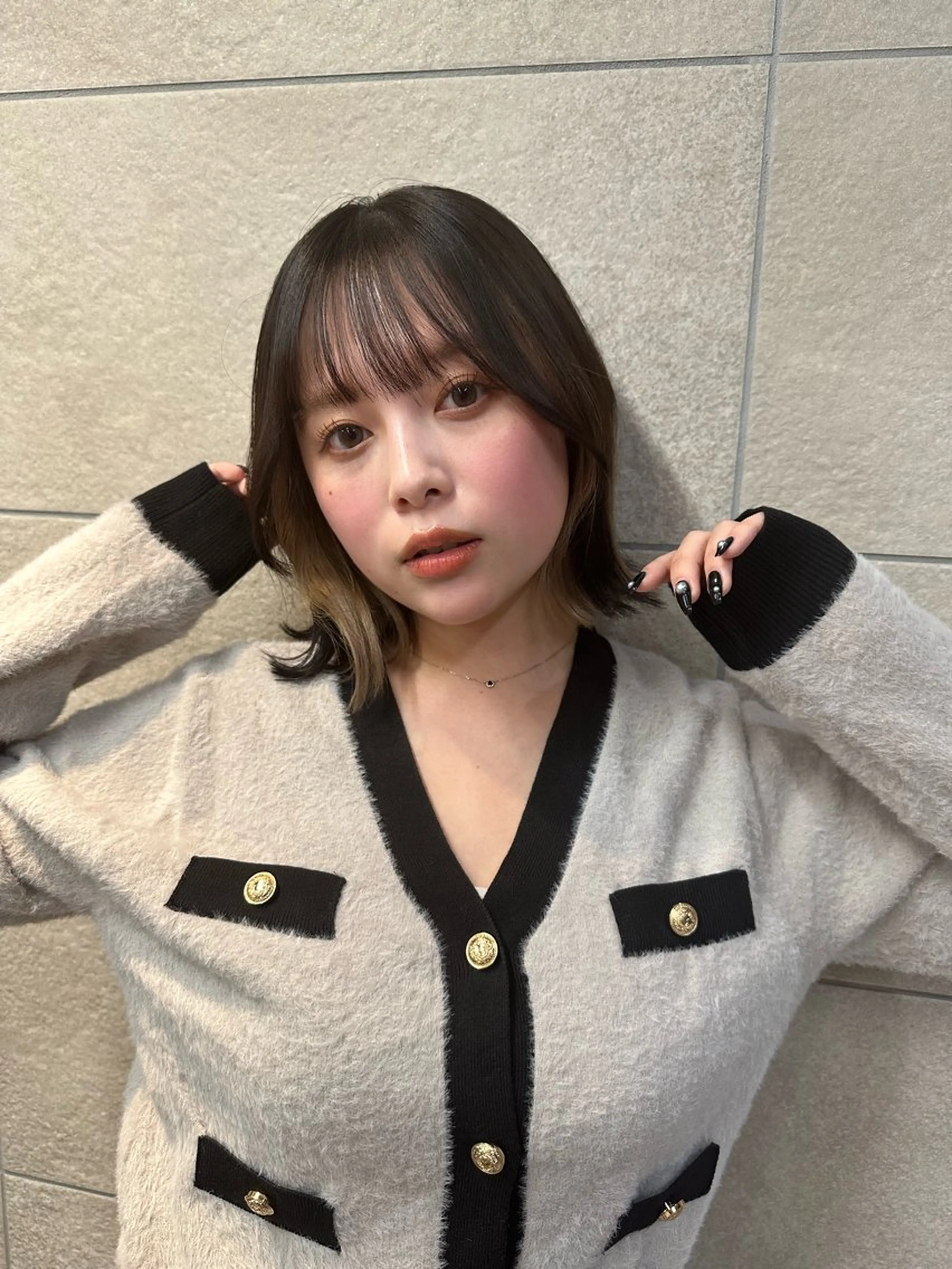 ミディアム カラー カット ヘアカラー トリートメント 縮毛/髪質改善🌈 川井雄太のヘアスタイル