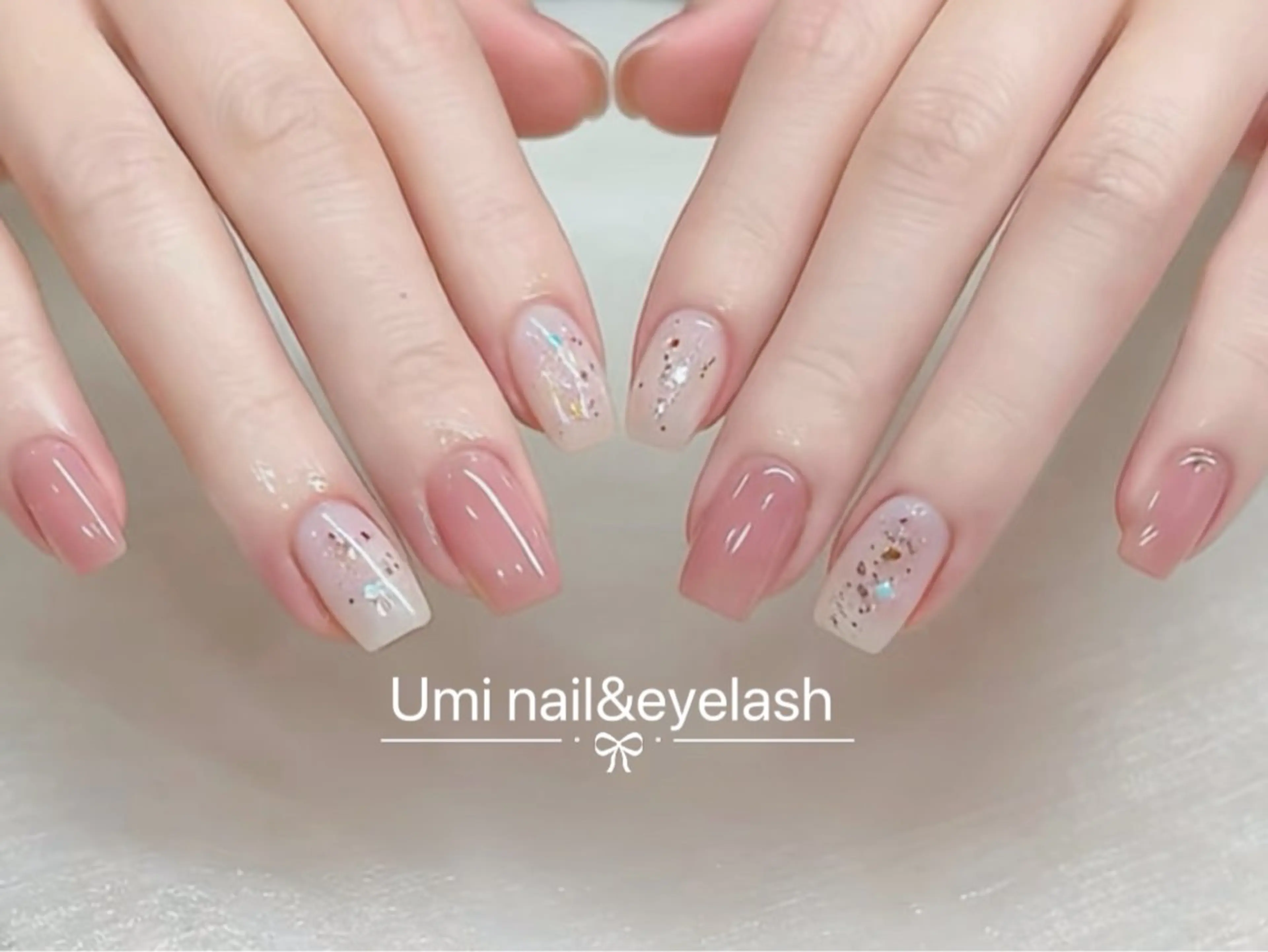 ショート 韓国風ヘア ハンドネイル ハンドケア Umi nail& eyelash ゆみのマツエク・マツパデザイン