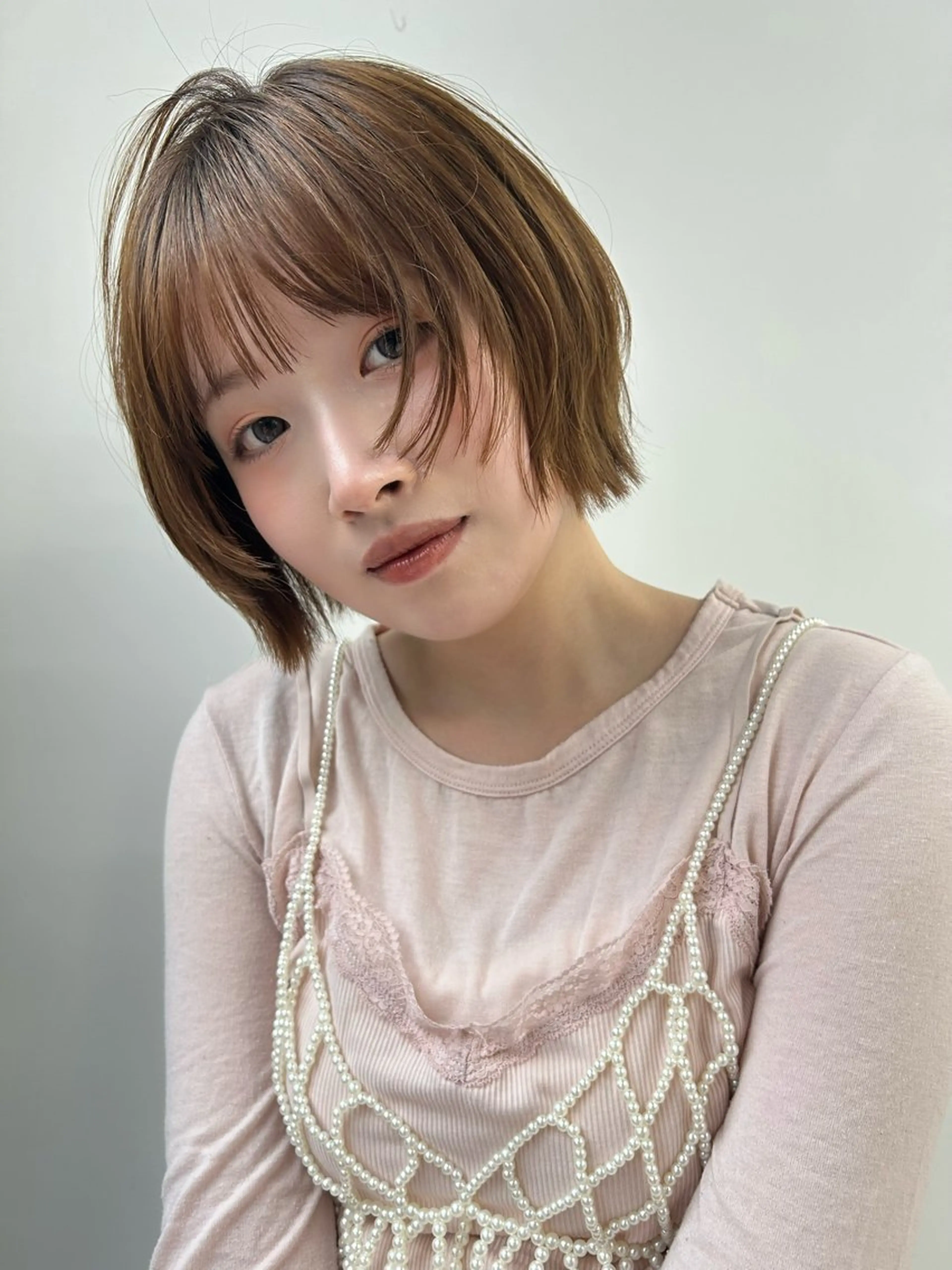 ショート カラー ヘアカラー 艶カラー🐳🫧 サヤカ 🐳のヘアスタイル