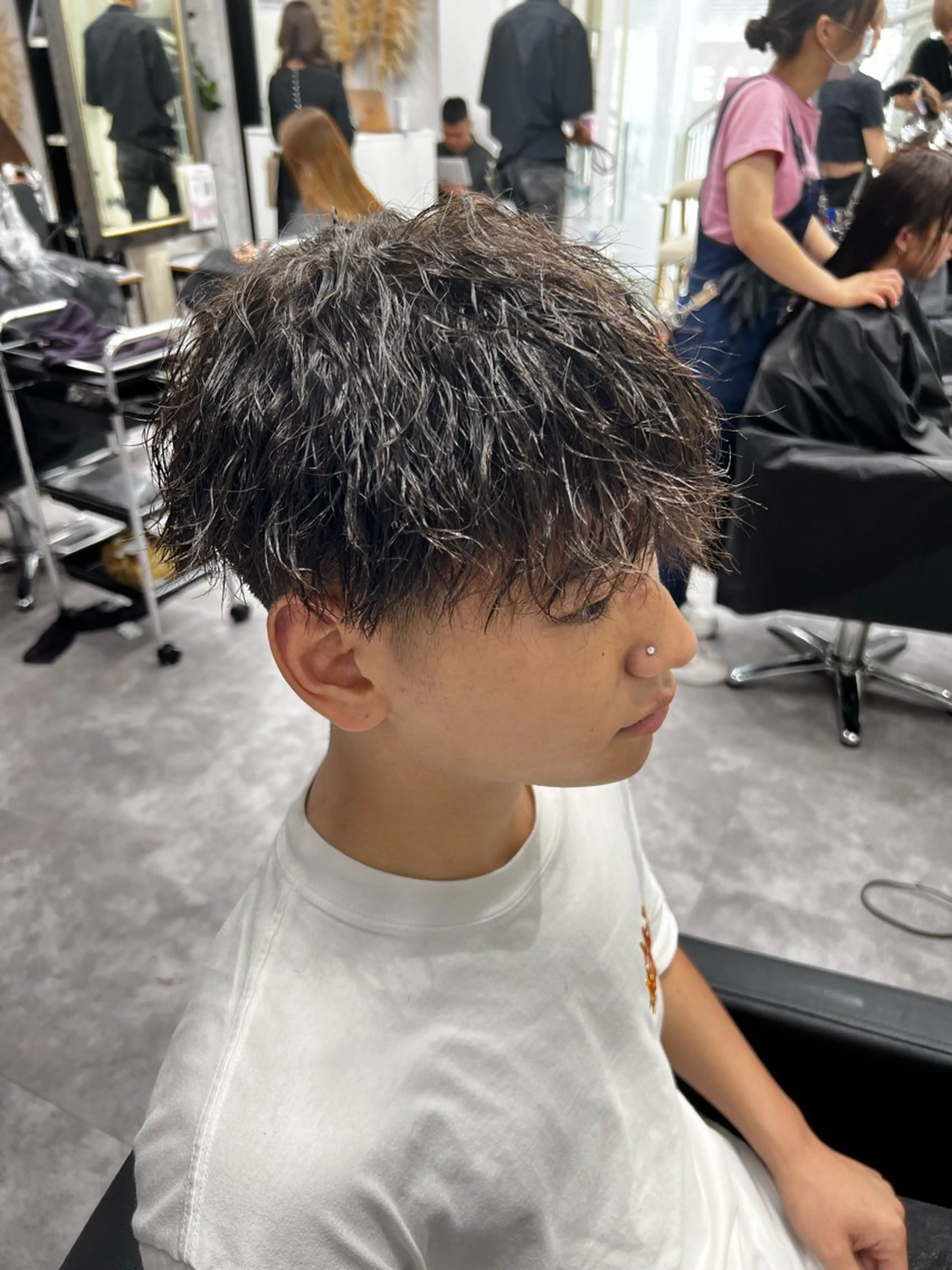 パーマ メンズ 笹江 瑞穂のヘアスタイル