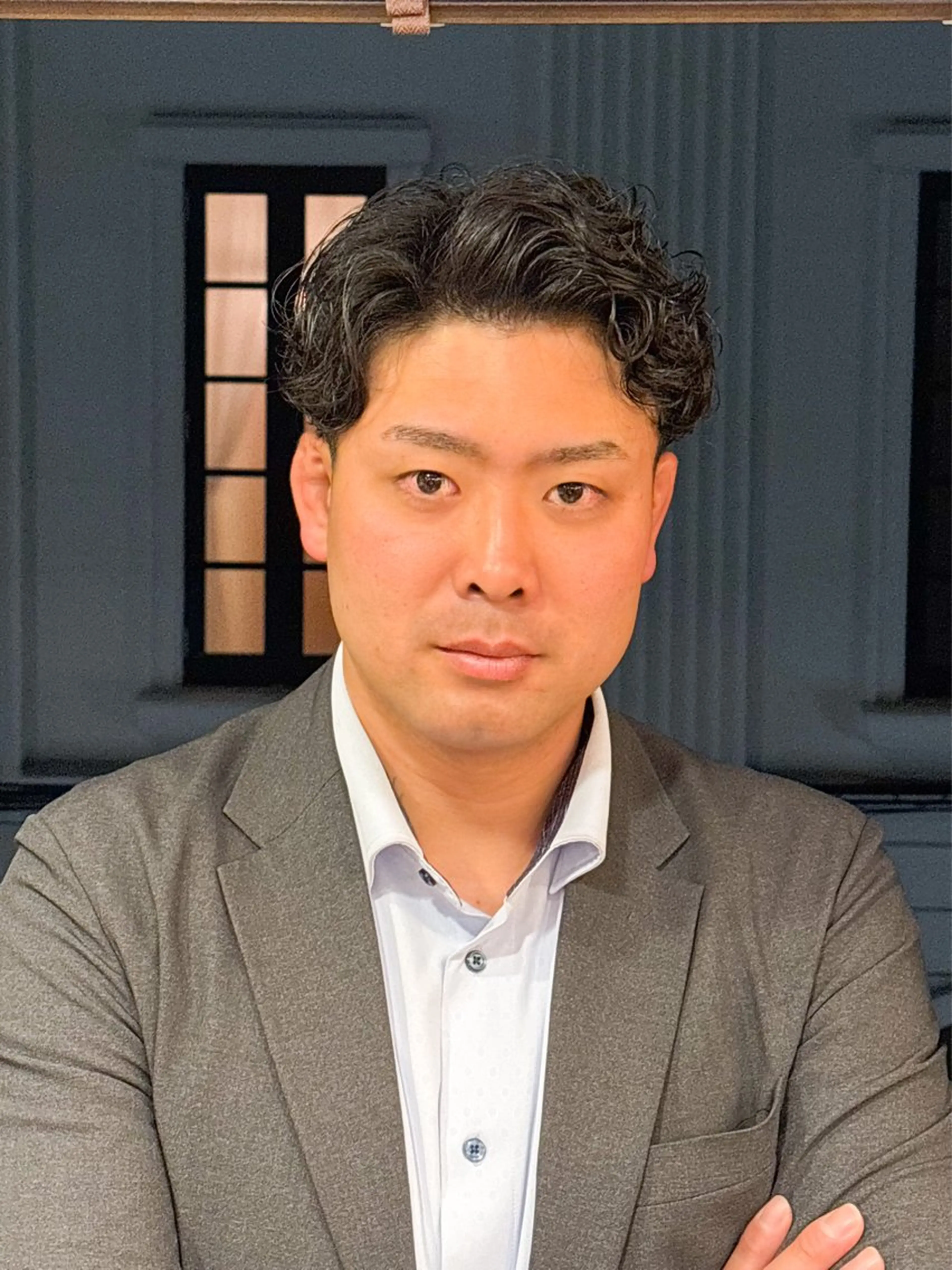 ショート パーマ メンズ メンズパーマ カット パーマ 三宮メンズカット ヨシイッキのヘアスタイル