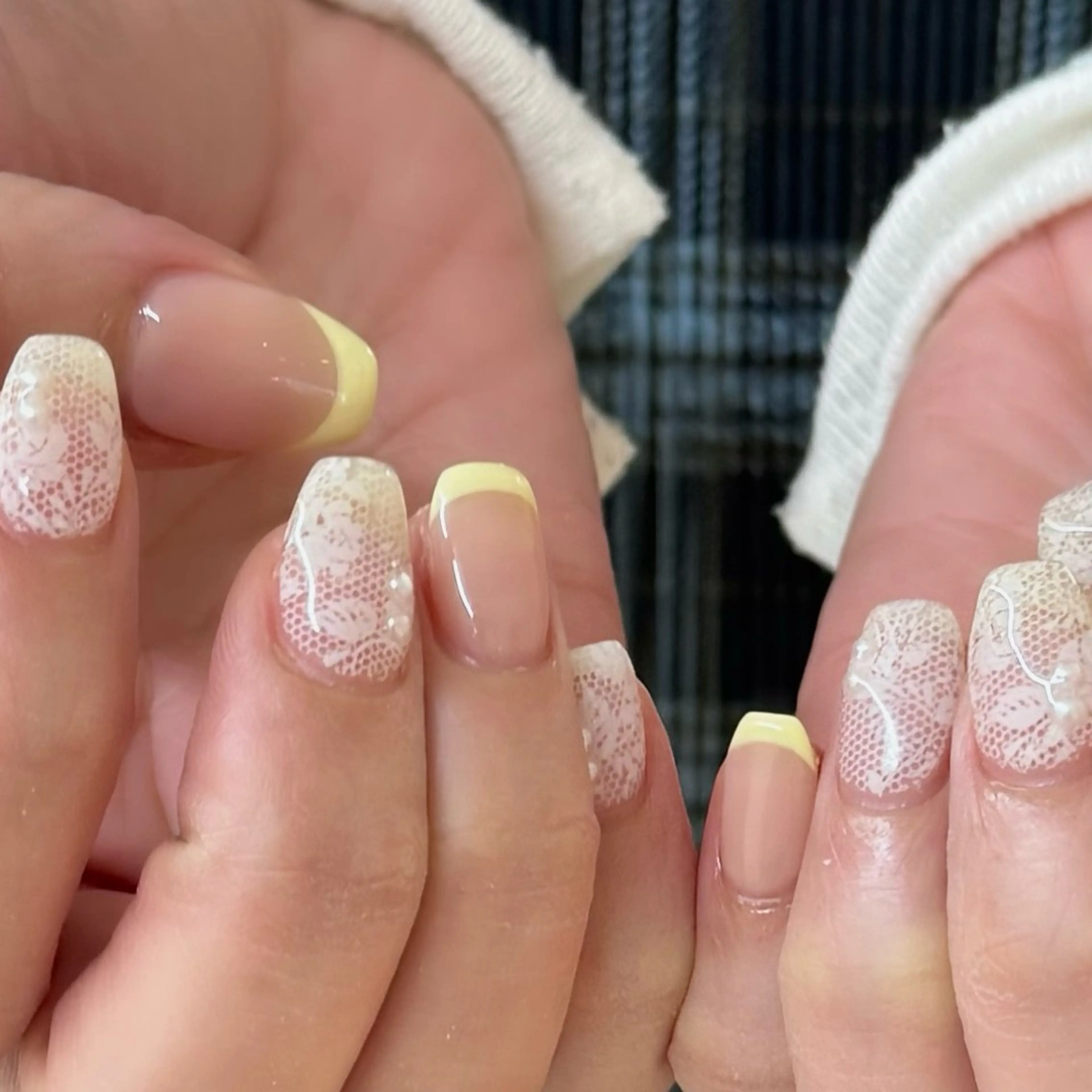 ネイル レース ハンドネイル ハンドケア Chizuru ☾ ໋のネイルデザイン