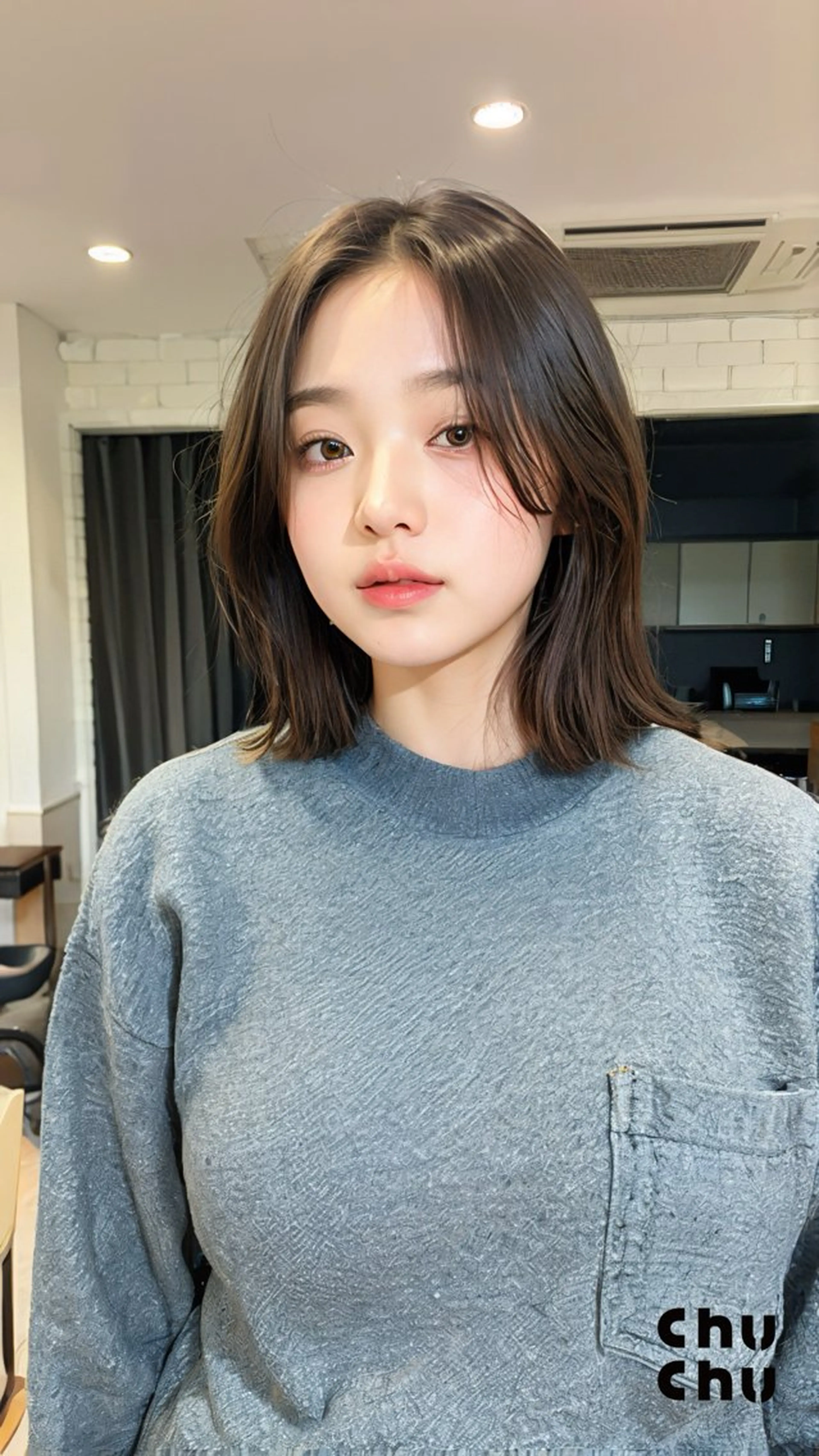 ミディアム 期間限定 カット　りょうのヘアスタイル