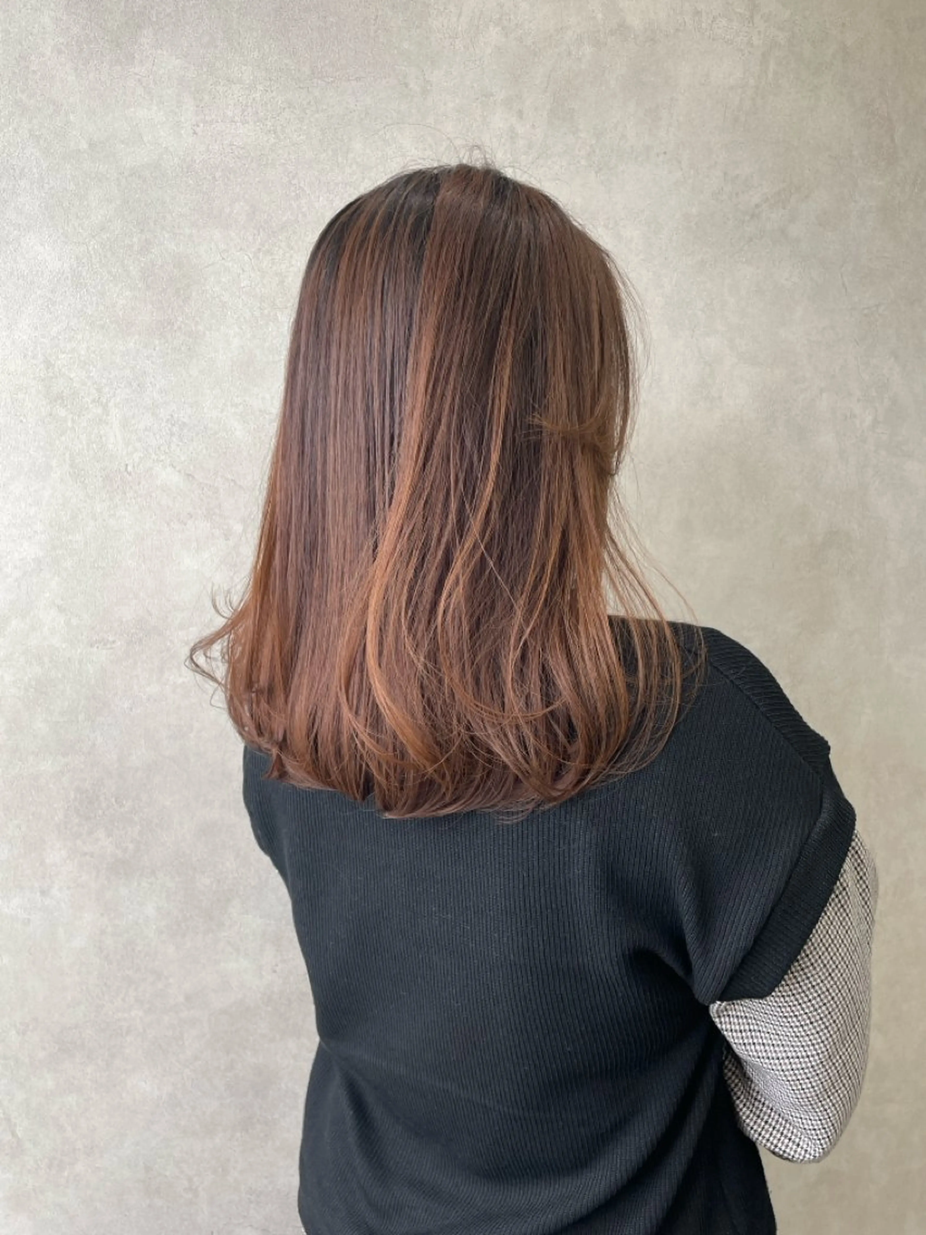 セミロング 縮毛矯正 カット 縮毛矯正 maria soa/艶髪ヘアのヘアスタイル