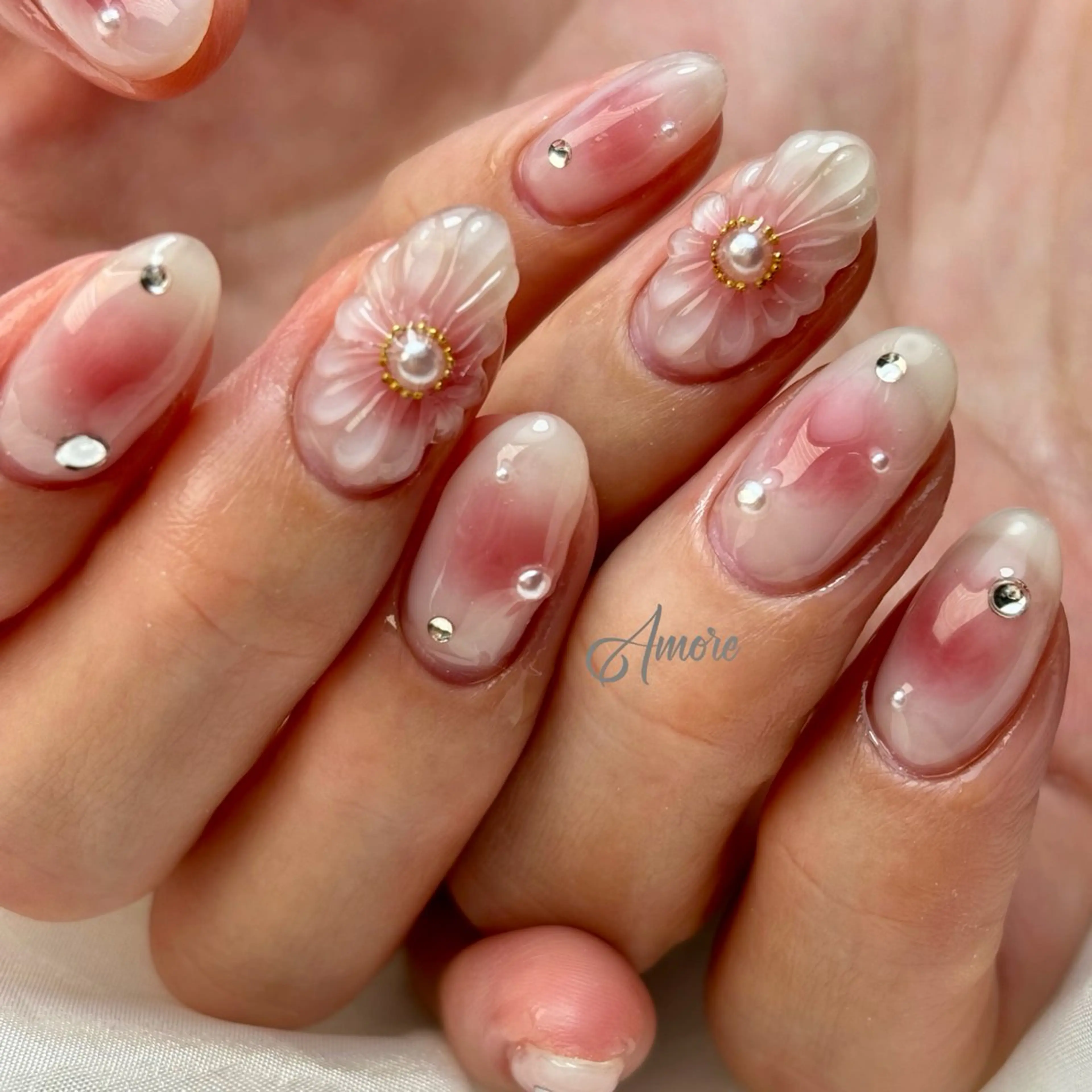 ネイル ジェルネイル キラキラネイル 韓国ネイル マグネットネイル パラジェル You kyehwaのネイルデザイン