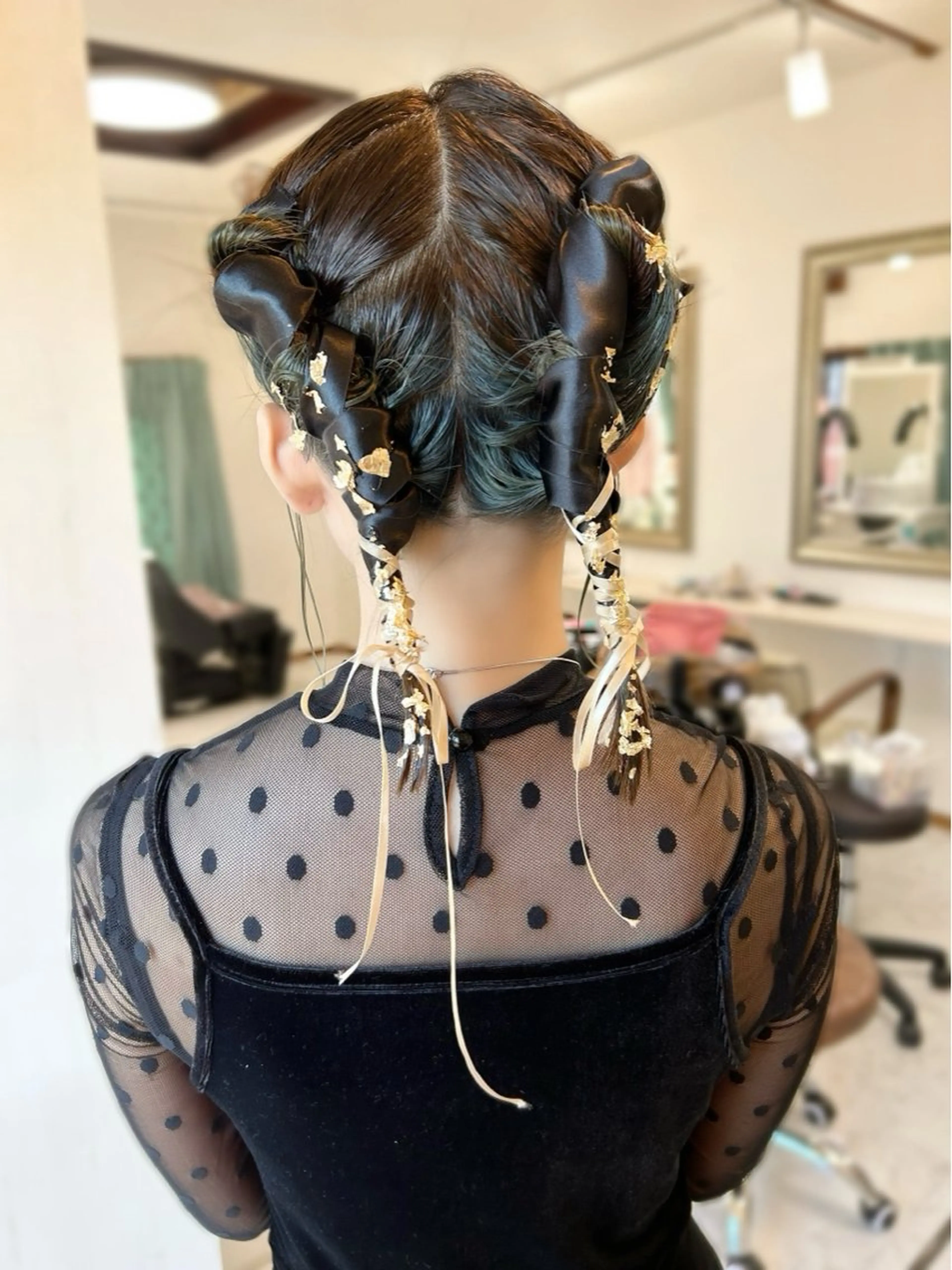 ミディアム ヘアアレンジ ヘアセット ナカジマ ナナのヘアスタイル