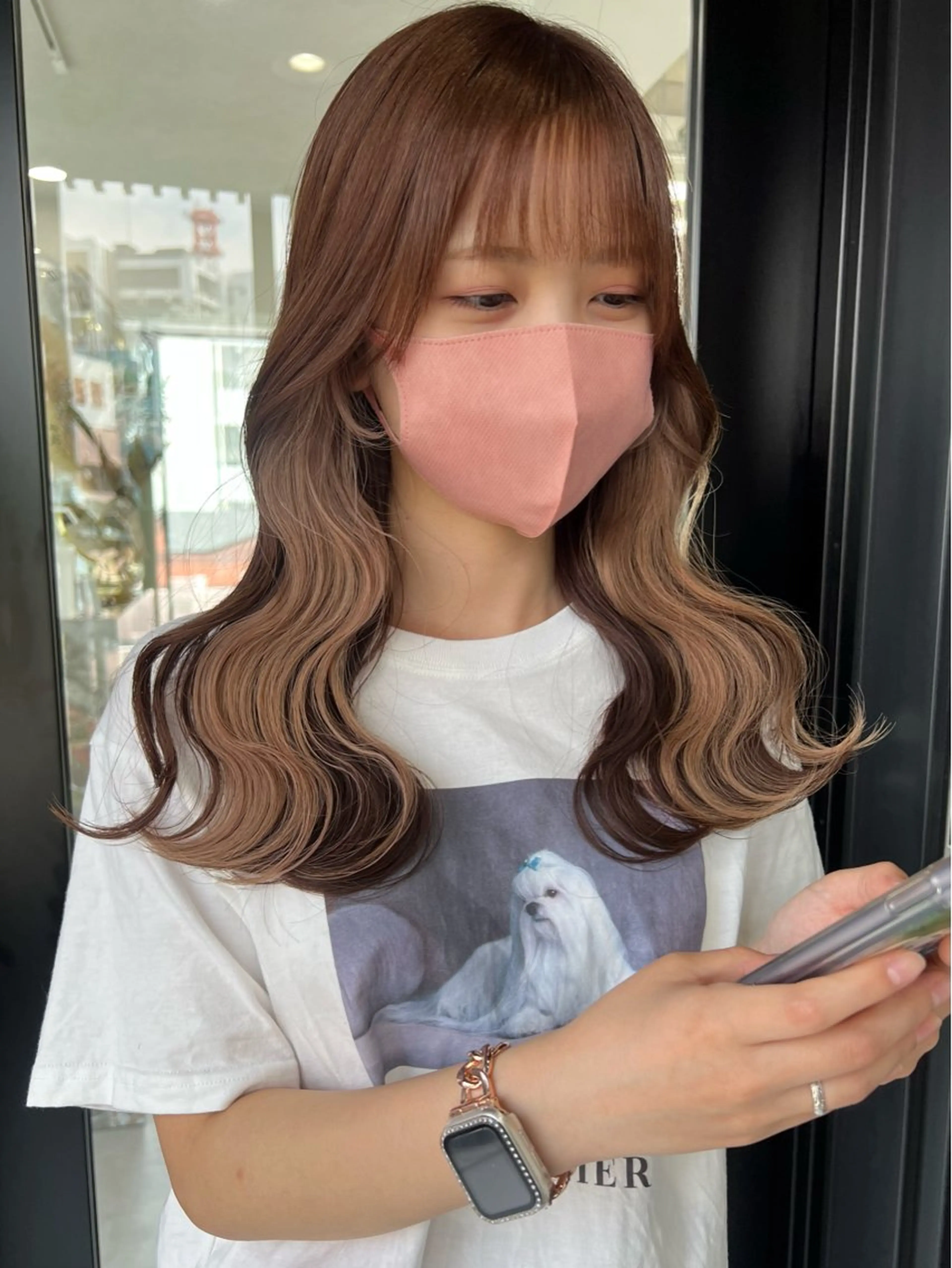 ロング カラー カット ヘアカラー トリートメント ダブルカラー🩰 CHIHIRO👒のヘアスタイル