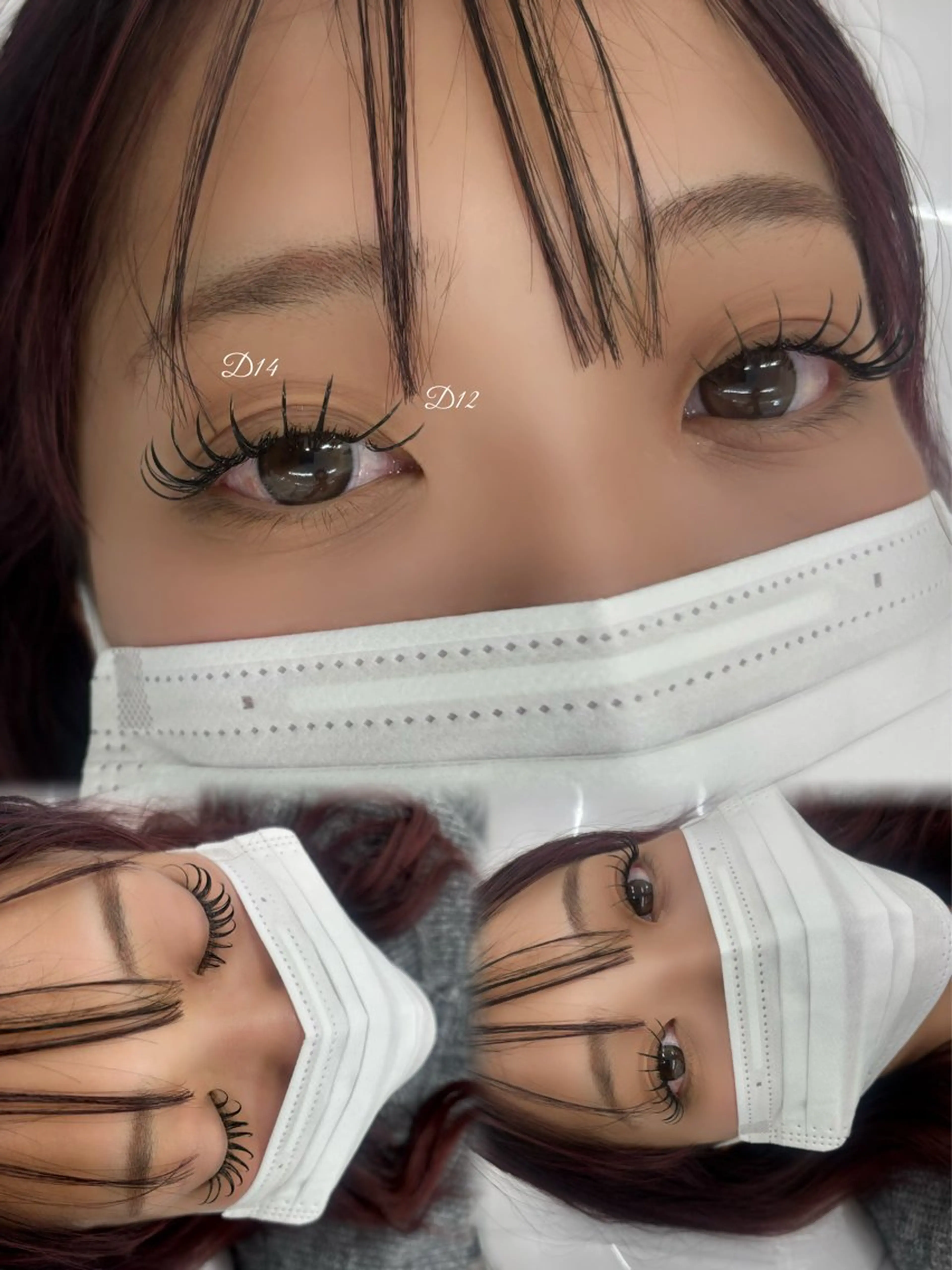 マツエク・マツパ 束感まつ毛 フラットラッシュ マツエク 井原 留衣のマツエク・マツパデザイン